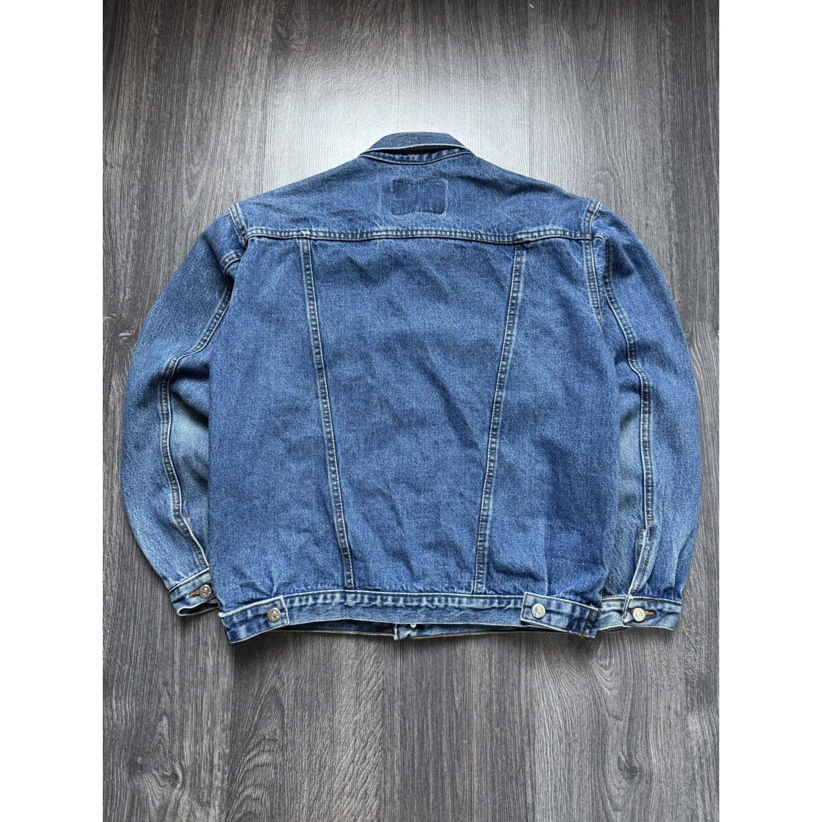 Levi's × Vintage 90s Vintage Levis Denim Track Jacket Size US L / EU 52-54 / 3 - 8 Thumbnail