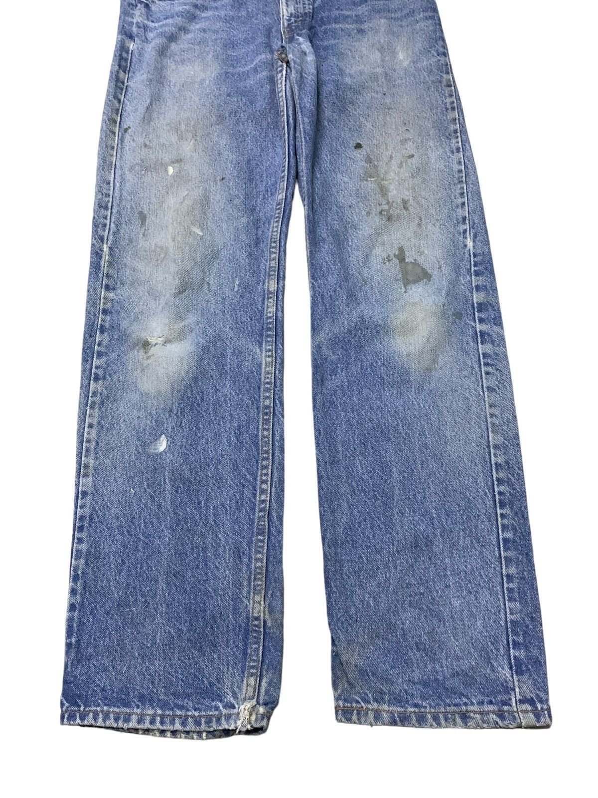 Levi's × Vintage Vintage Levis 505 Distressed Dirty Denim Pants Size US 34 / EU 50 - 4 Thumbnail