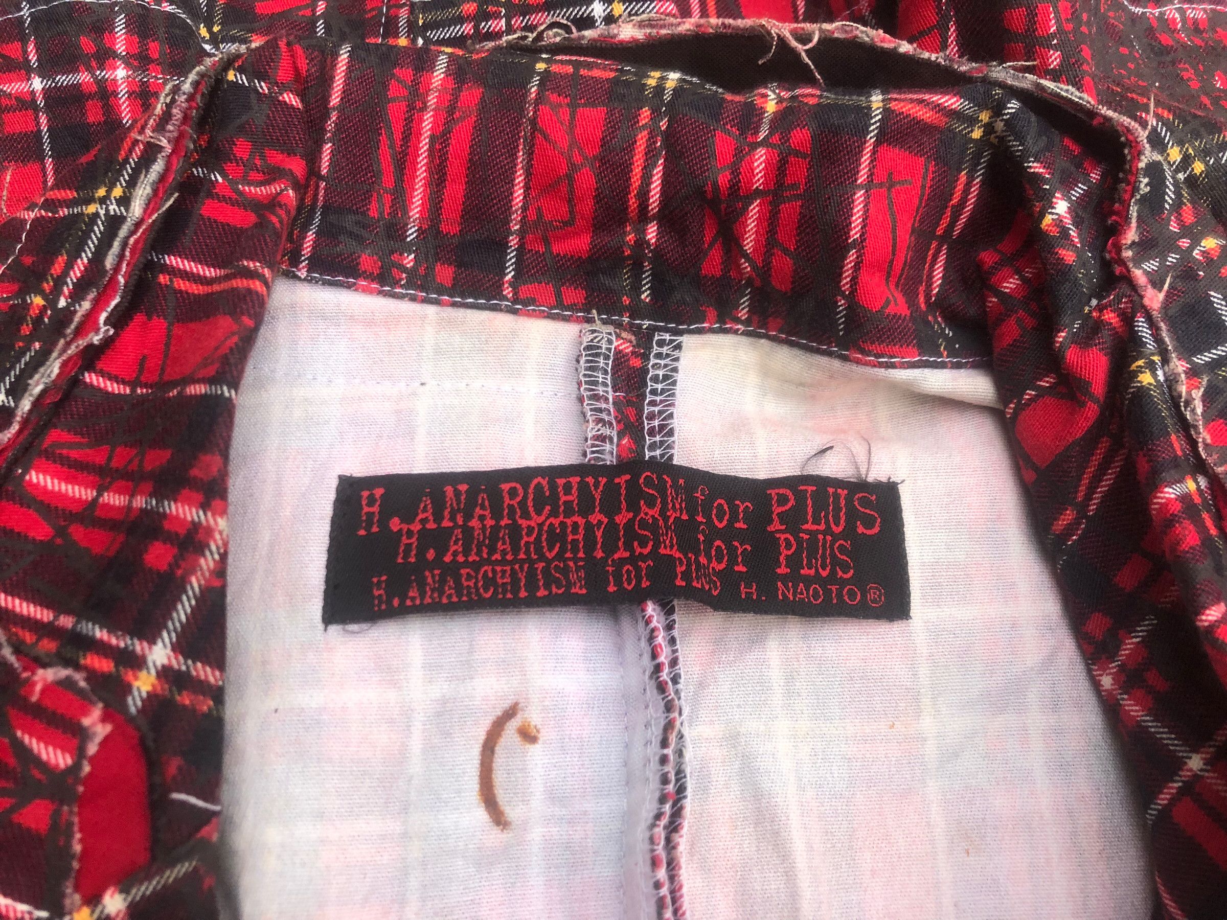 If Six Was Nine 🔥Y2K H.NAOTO H.ANARCHYISM Coat Vest Bondage Tartan Punk Size US M / EU 48-50 / 2 - 10 Thumbnail