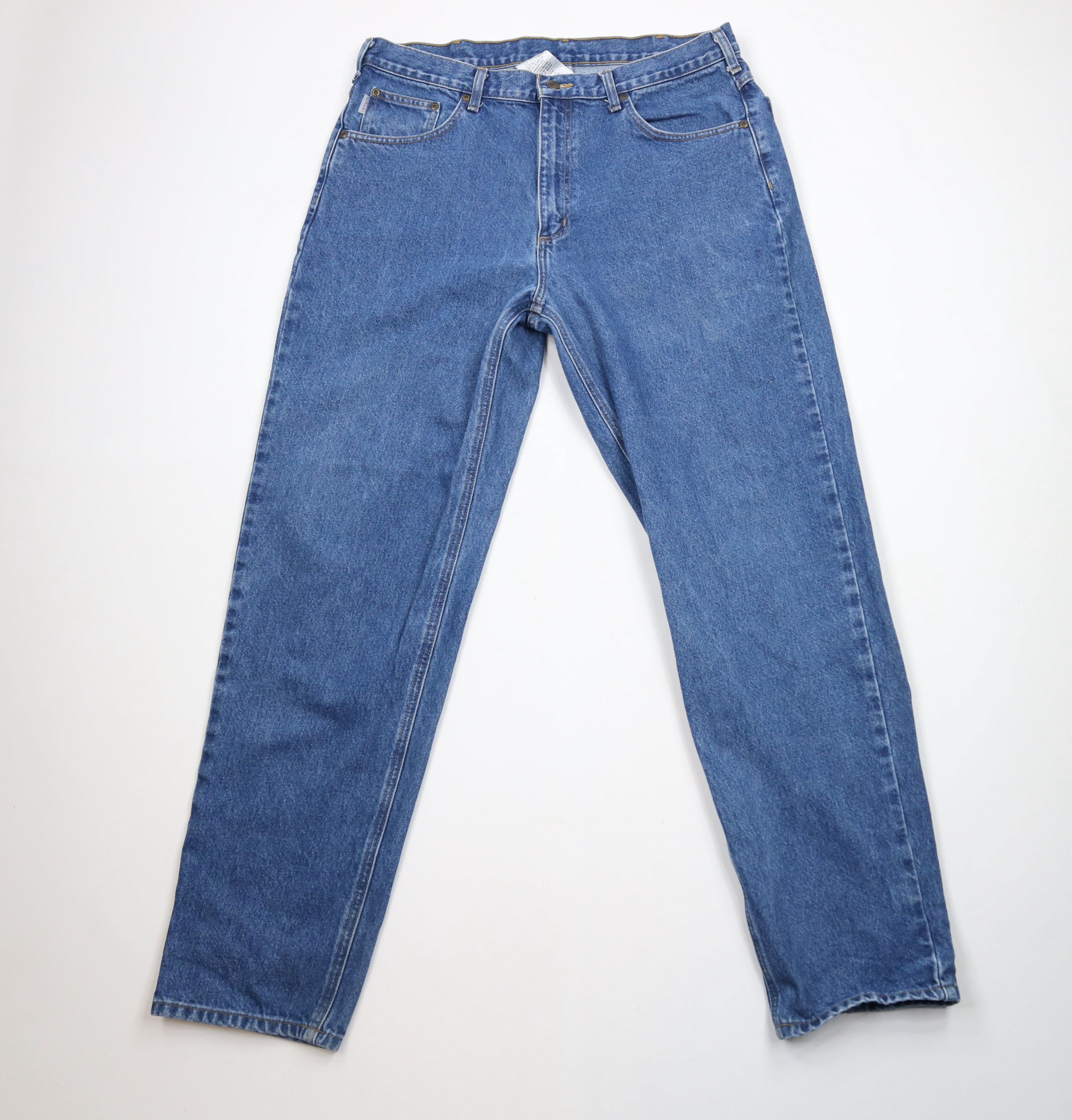 Carhartt × Vintage Vintage Y2K Carhartt Spell Out Relaxed Fit Denim Jeans Blue Size US 38 / EU 54 - 1 Thumbnail