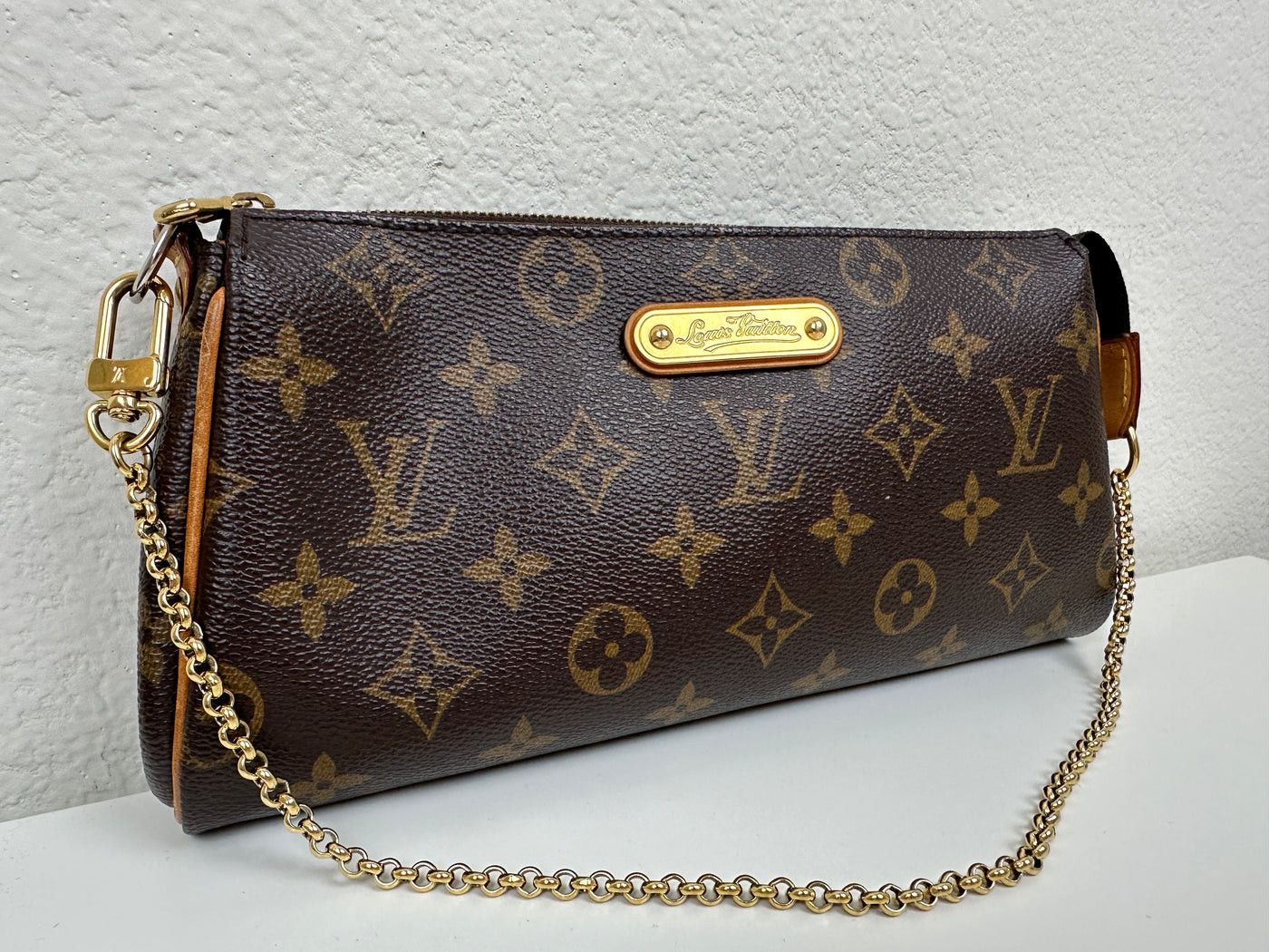 Louis Vuitton Monogram Coated Canvas Eva Brown