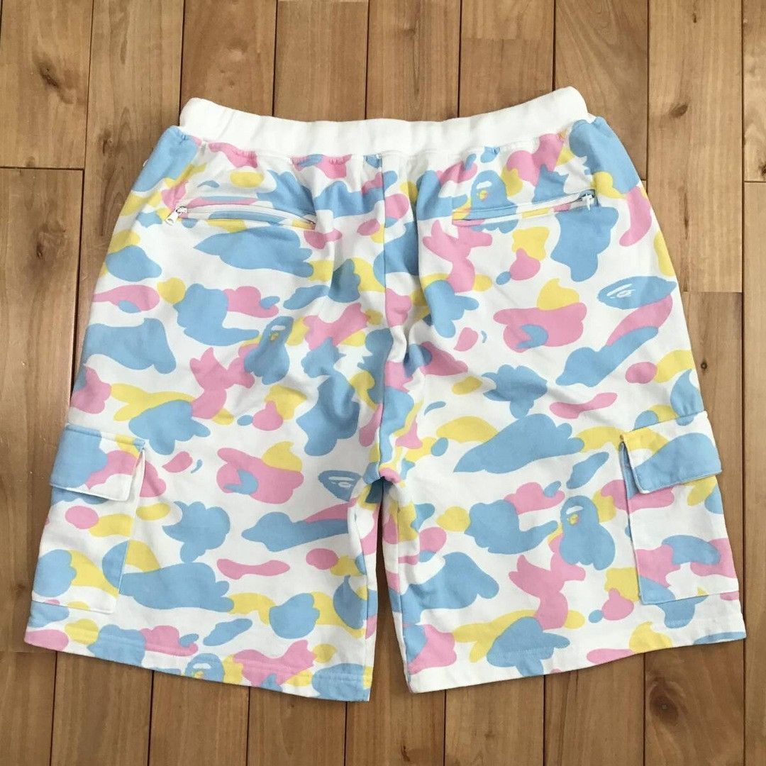 Bape × Nigo BAPE Multi camo sweat cargo shorts cotton candy camo ★size M Size US 32 / EU 48 - 3 Thumbnail