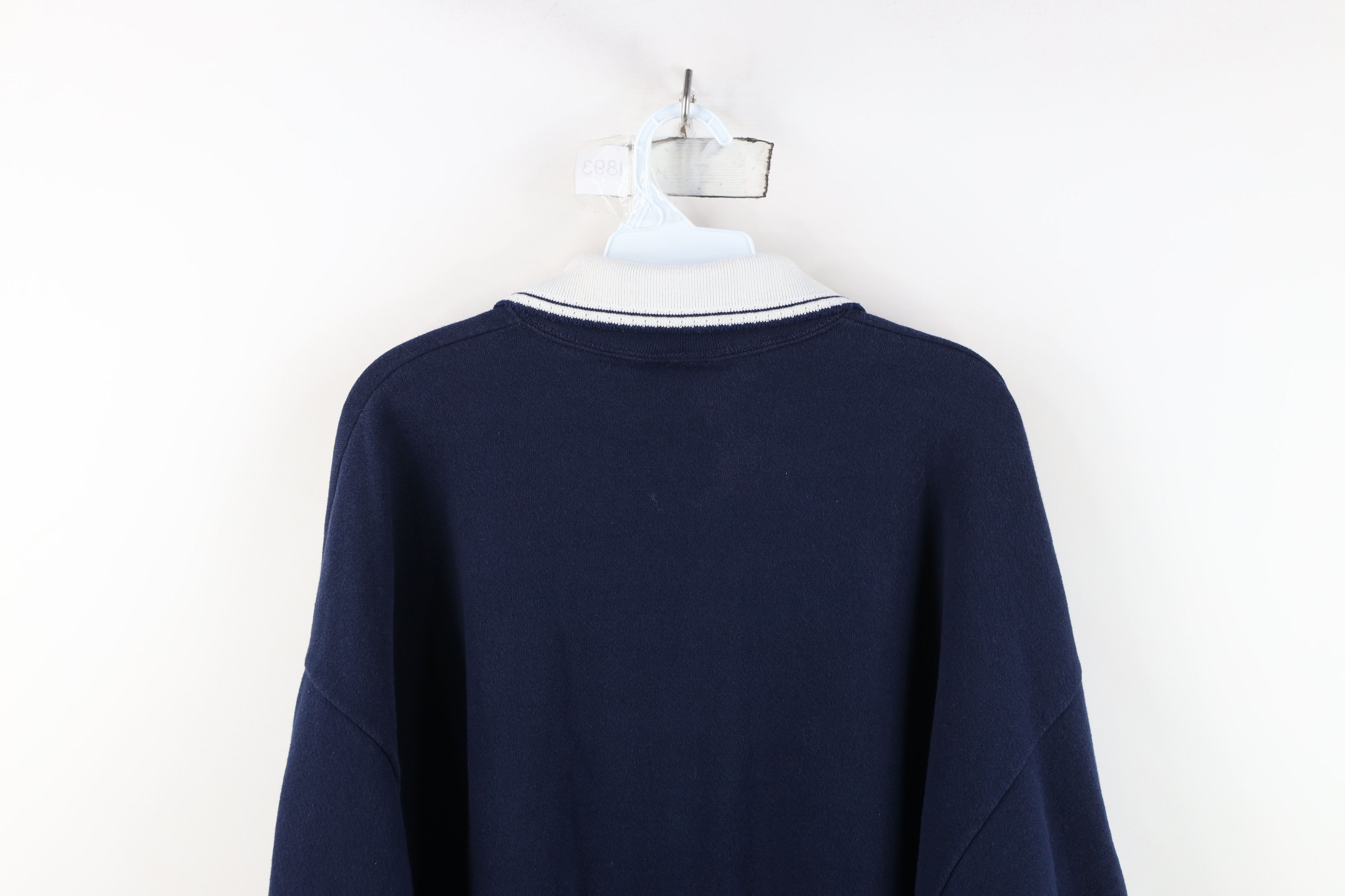 Vintage Vintage 90s Grandma Heart Collared Sweatshirt Blue USA Size XXL / US 16-18 / IT 52-54 - 13 Thumbnail