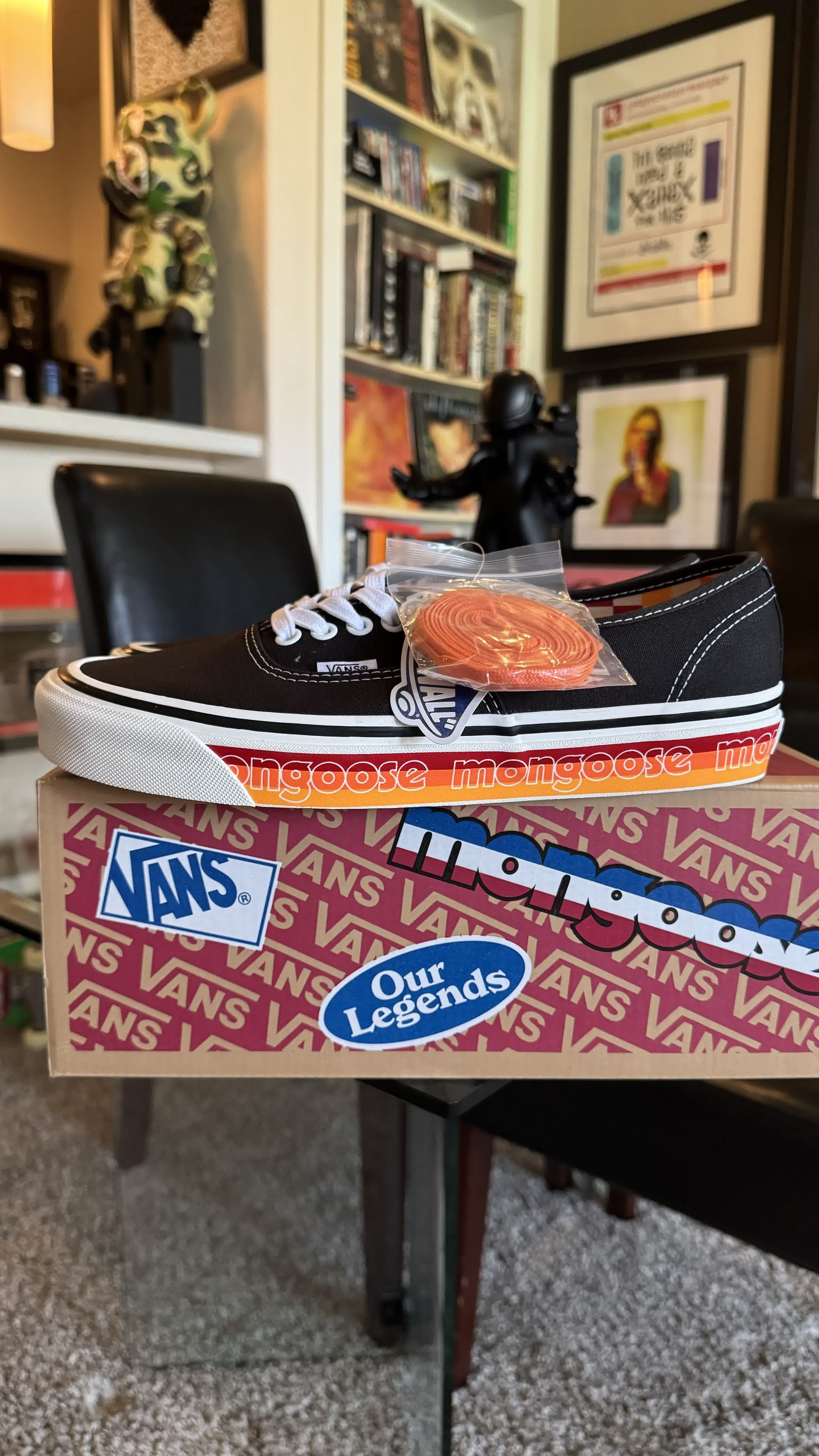 Vans *RARE* VANS AUTHENTIC 44 MONGOOSE ANAHEIM VAULT VN0A4BVYBLK Size US 9 / EU 42 - 5 Thumbnail