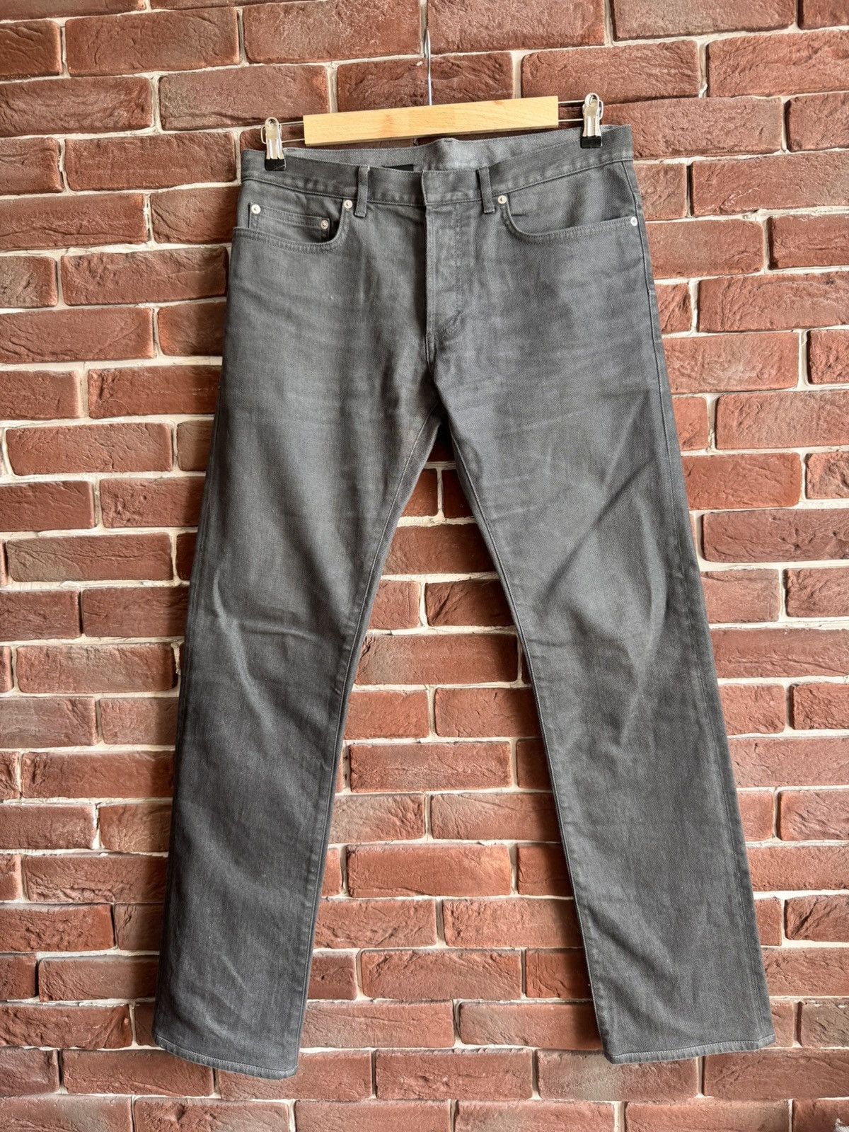 Dior Dior Homme FW14 by Kris Van Assche Gray Washed Denim Jeans Size US 32 / EU 48 - 1 Thumbnail