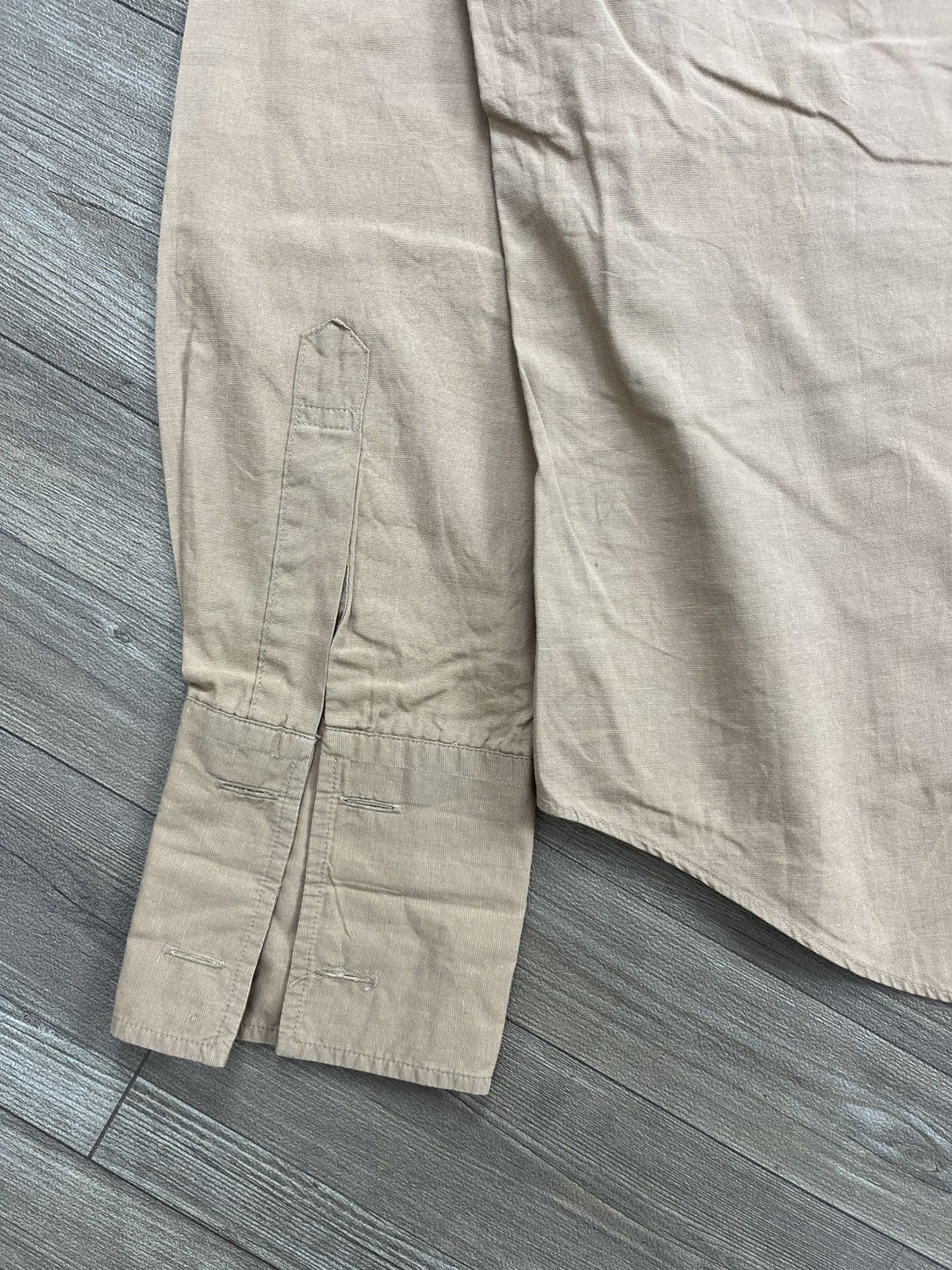 PPFM Vintage PPFM Japan Biege Long Sleeve Button Down Shirt Size US L / EU 52-54 / 3 - 11 Thumbnail