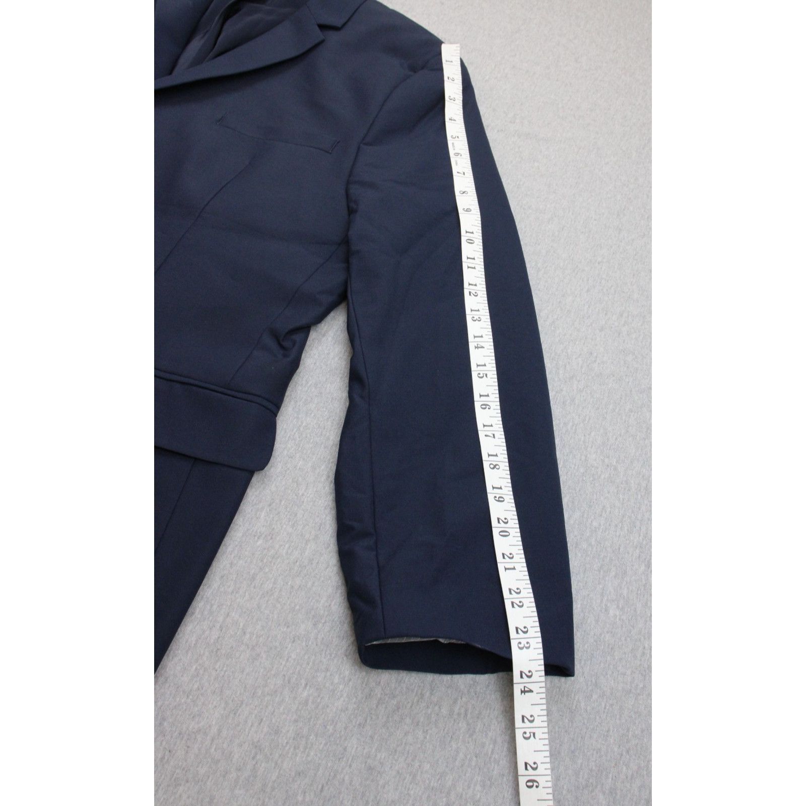 Calvin Klein Calvin Klein Blazer Mens Size XL Navy Blue Stretch Slim Fit Size 52R - 6 Thumbnail