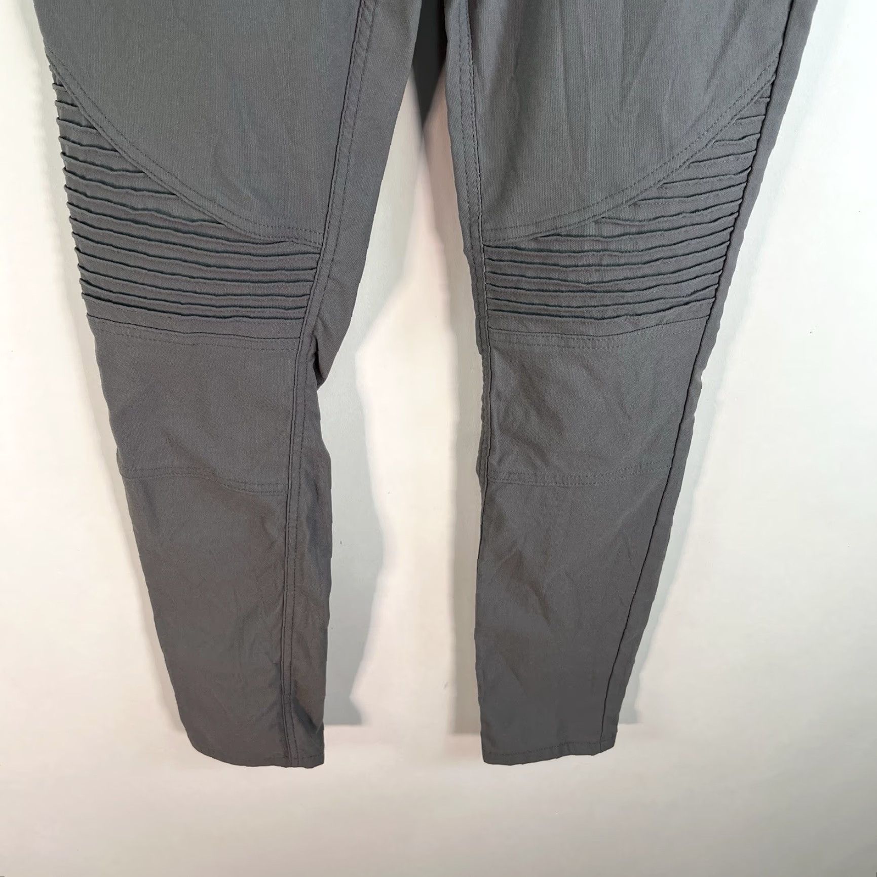 Prana VINTAGE PrANA Brenna Skinny Chino Pants Women Size 10 Gray Twist Fabric Stretch Drop Waist Size 32" / US 10 / IT 46 - 4 Thumbnail
