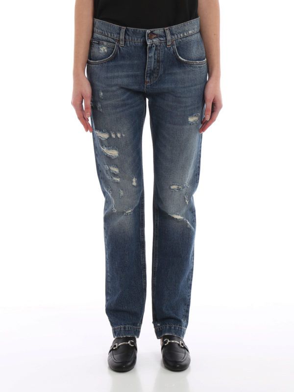 Dolce & Gabbana o1y0825 Denim Pant in Blue Size 26" / US 2 / IT 38 - 2 Thumbnail
