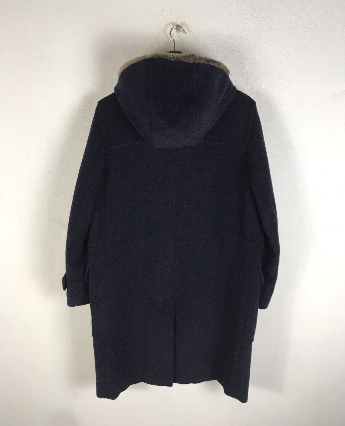 Max Mara 🔥Rare🔥Vintage Max Mara Wool & Cashmere Fur Hooded Coat Size M / US 6-8 / IT 42-44 - 2 Thumbnail