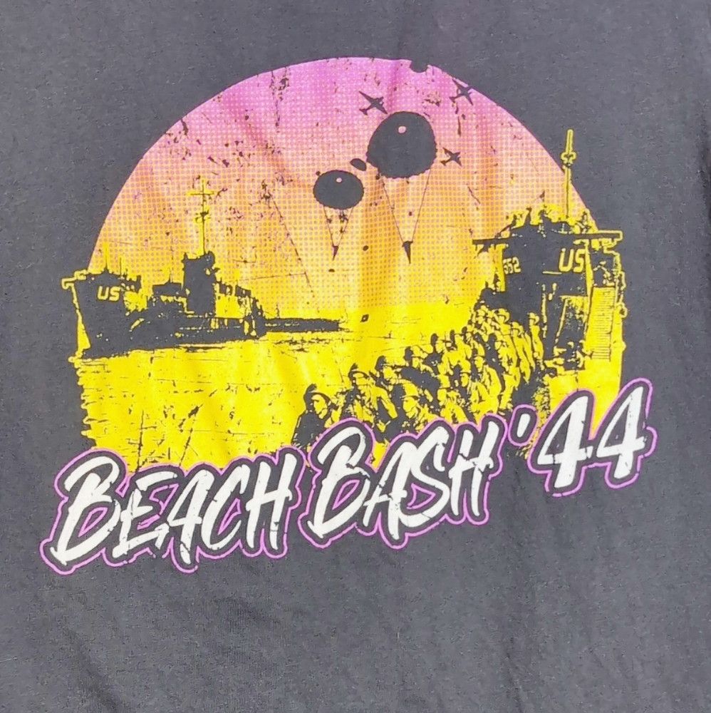 Grunt Style Gray Beach Bash '44 Grunt Style D-Day T-Shirt Sz XL Size XL / US 12-14 / IT 48-50 - 2 Thumbnail