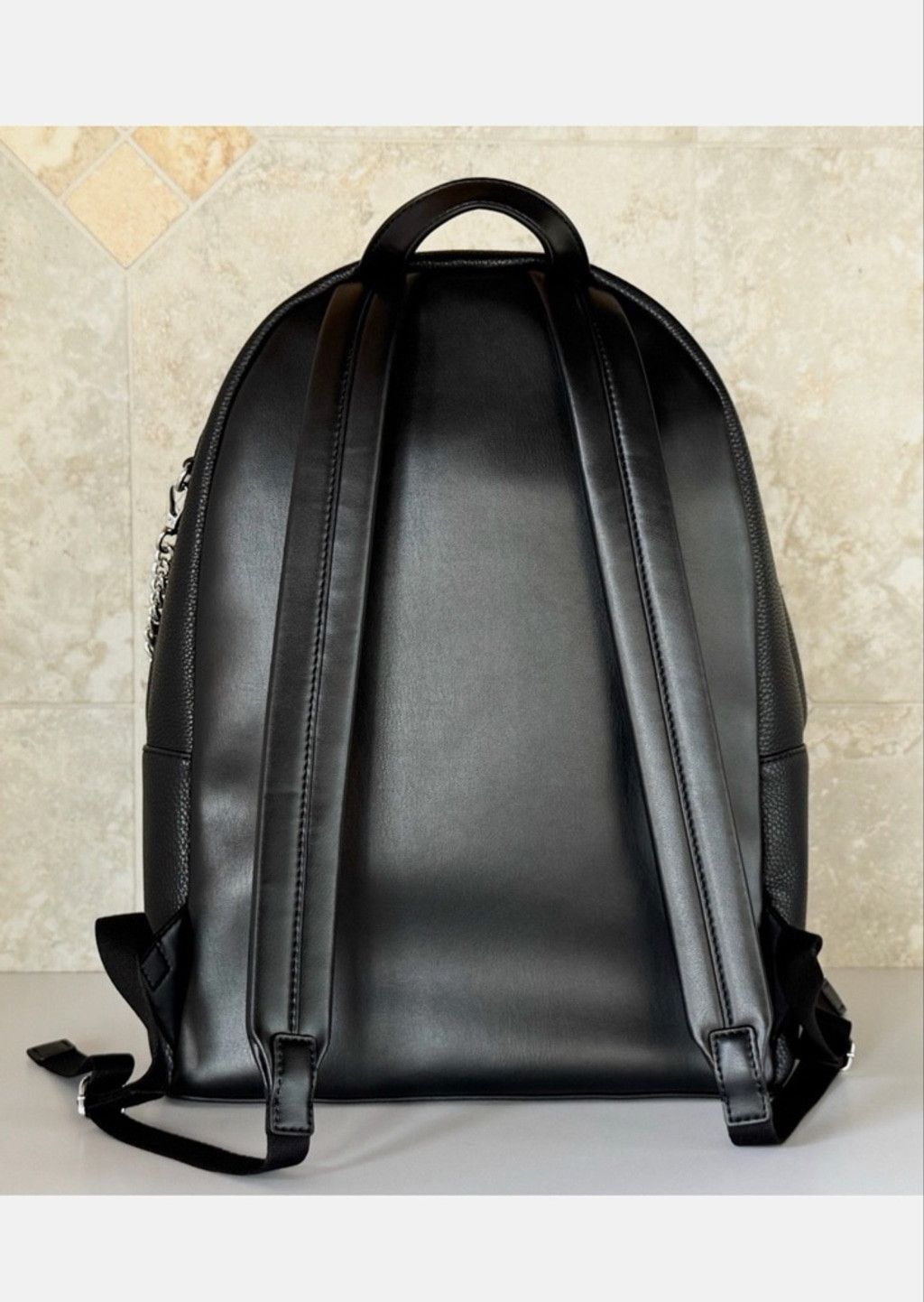 Michael Kors Michael Kors Slater Large Chain Leather Backpack Size ONE SIZE - 2 Thumbnail