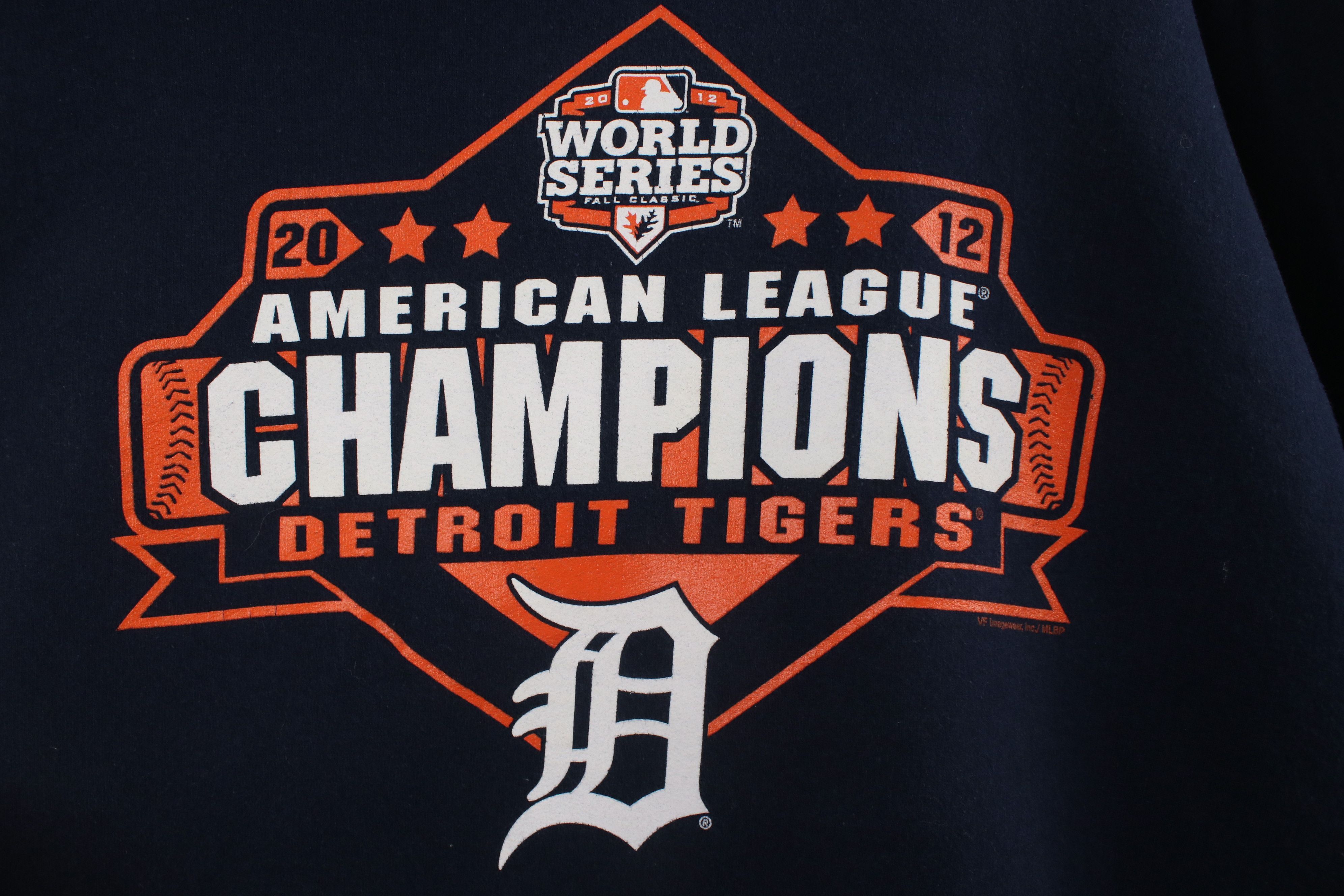 Vintage Vintage Y2K World Series Detroit Tigers Baseball Hoodie Blue Size US XL / EU 56 / 4 - 4 Thumbnail