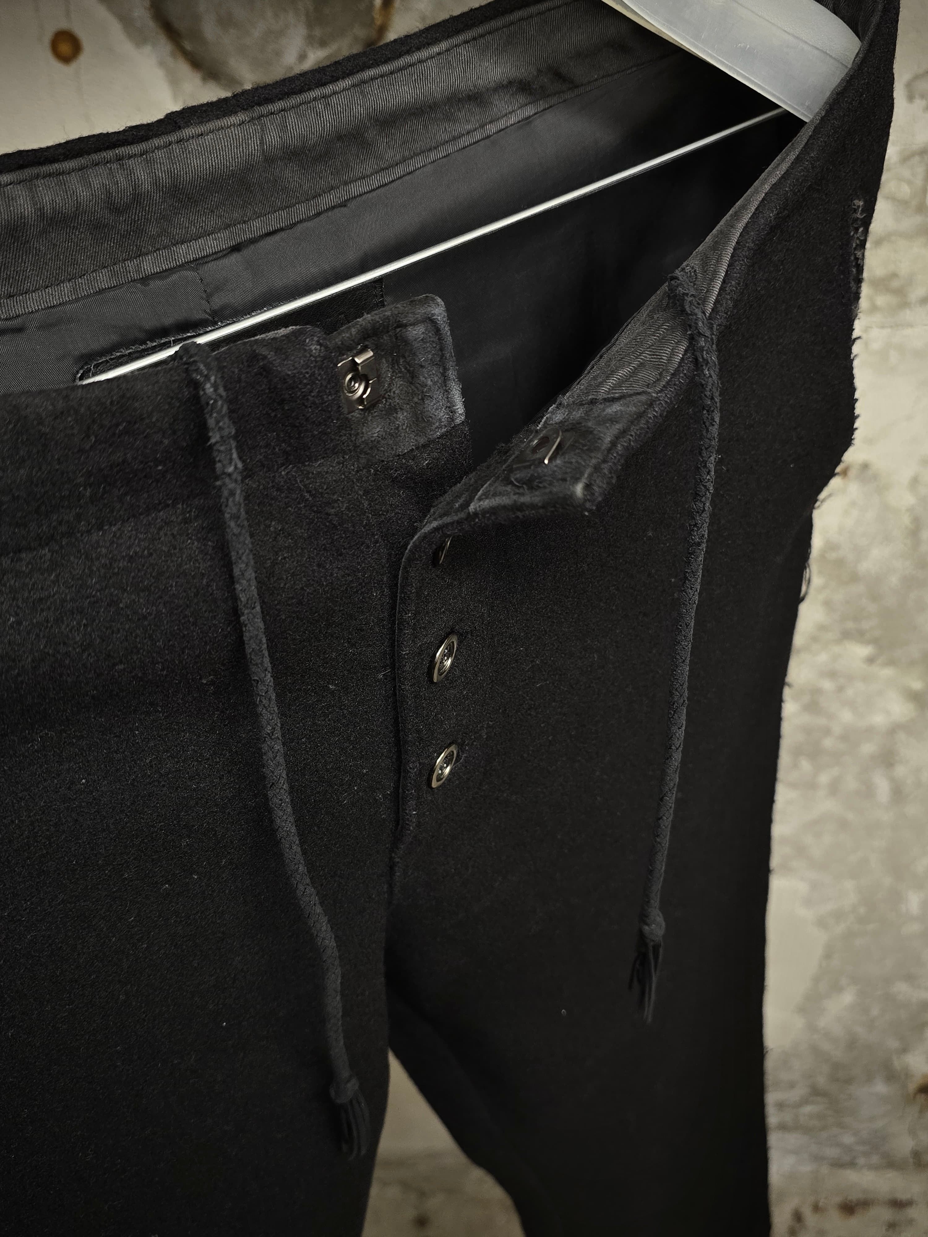Isamu Katayama Backlash Backlash Blistered Sheepskin Wool Bootcut Pants Size US 30 / EU 46 - 5 Thumbnail
