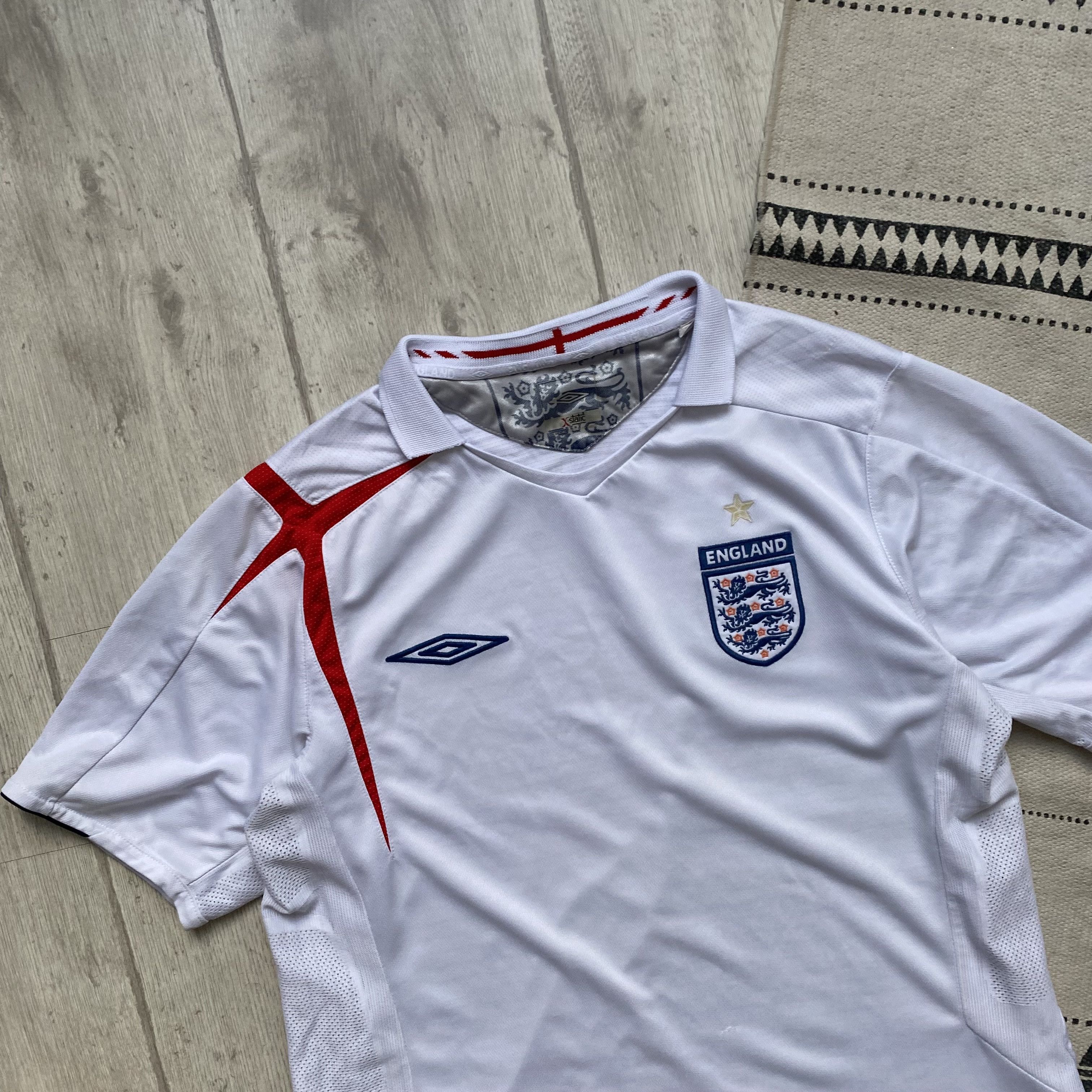 Umbro ⚽️ Drill Vintage England Soccer jersey Blockore 2005 Size US M / EU 48-50 / 2 - 2 Thumbnail