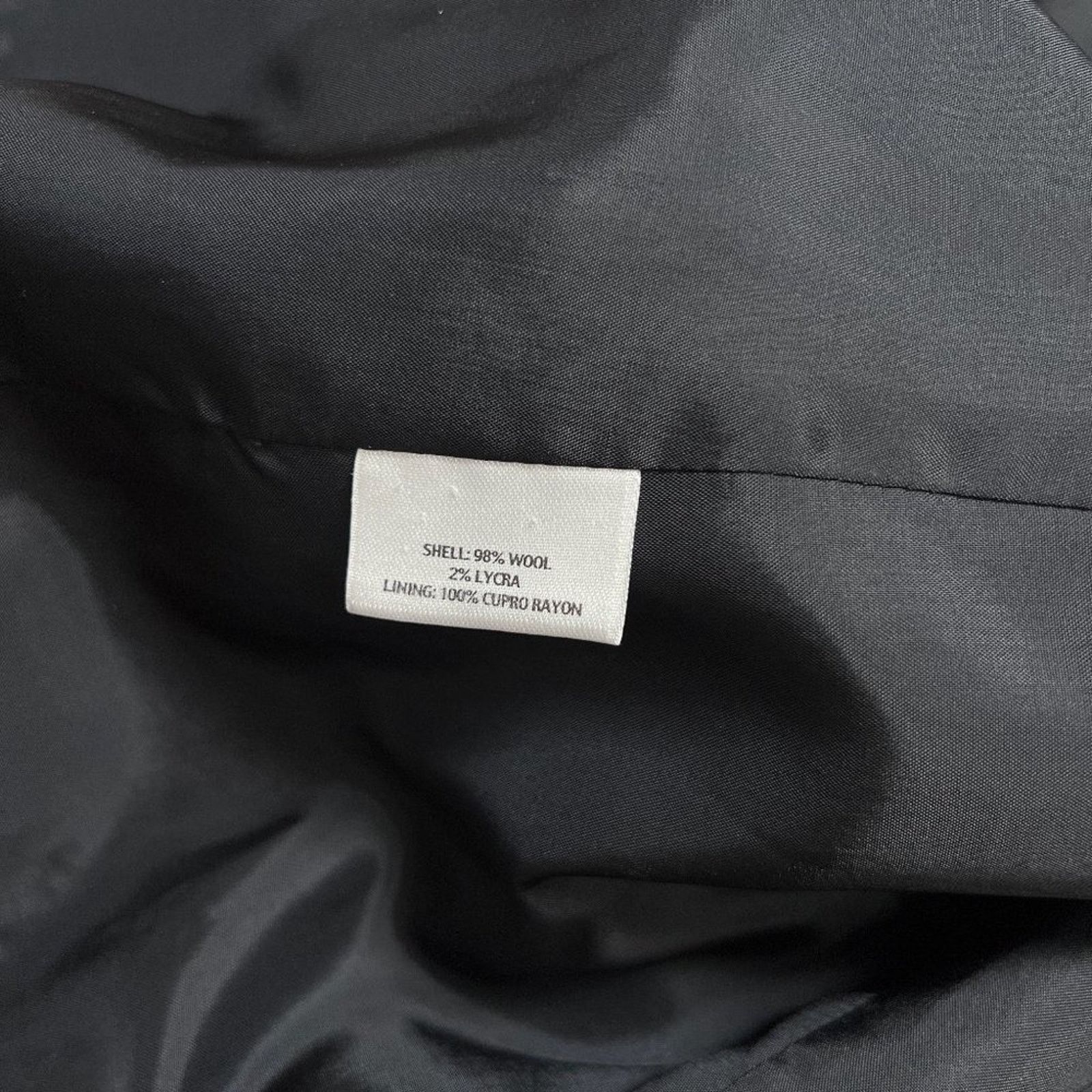 Eileen Fisher Eileen Fisher Open Front Wool Blazer SIZE M Black Jacket Size M / US 6-8 / IT 42-44 - 4 Thumbnail