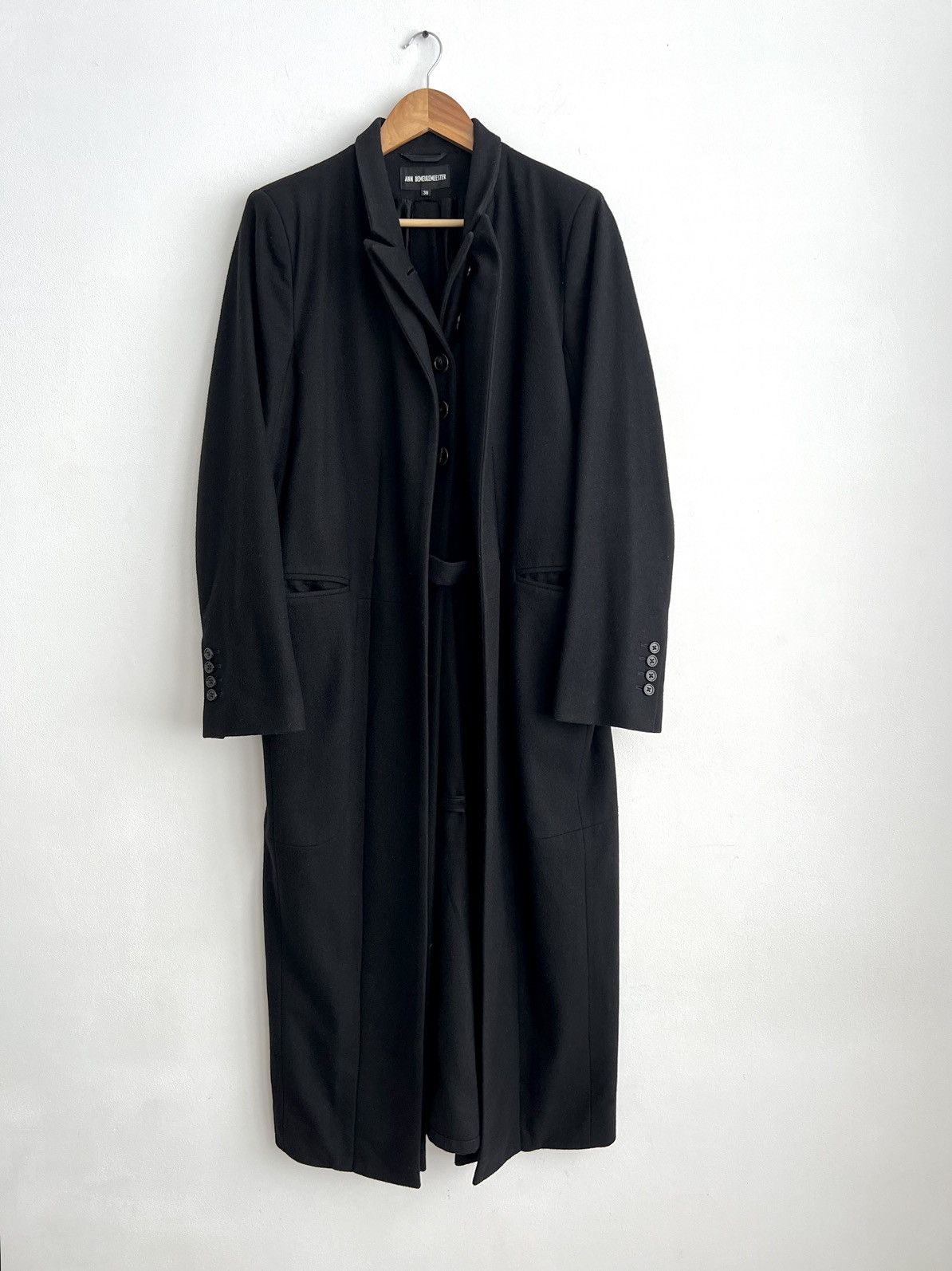 Ann Demeulemeester Ann Demeulemeester Wool Fleece Maxi Long Coat Double Belt Size S / US 4 / IT 40 - 1 Thumbnail