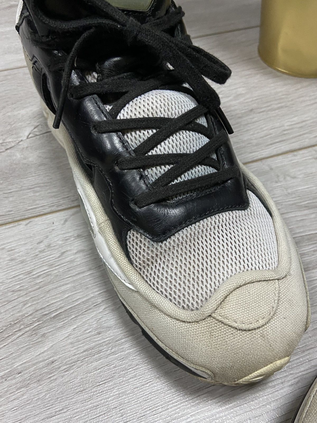Adidas × Raf Simons Adidas Raf Simons Ozweego Replicant Black/Cream Size US 10 / EU 43 - 13 Thumbnail