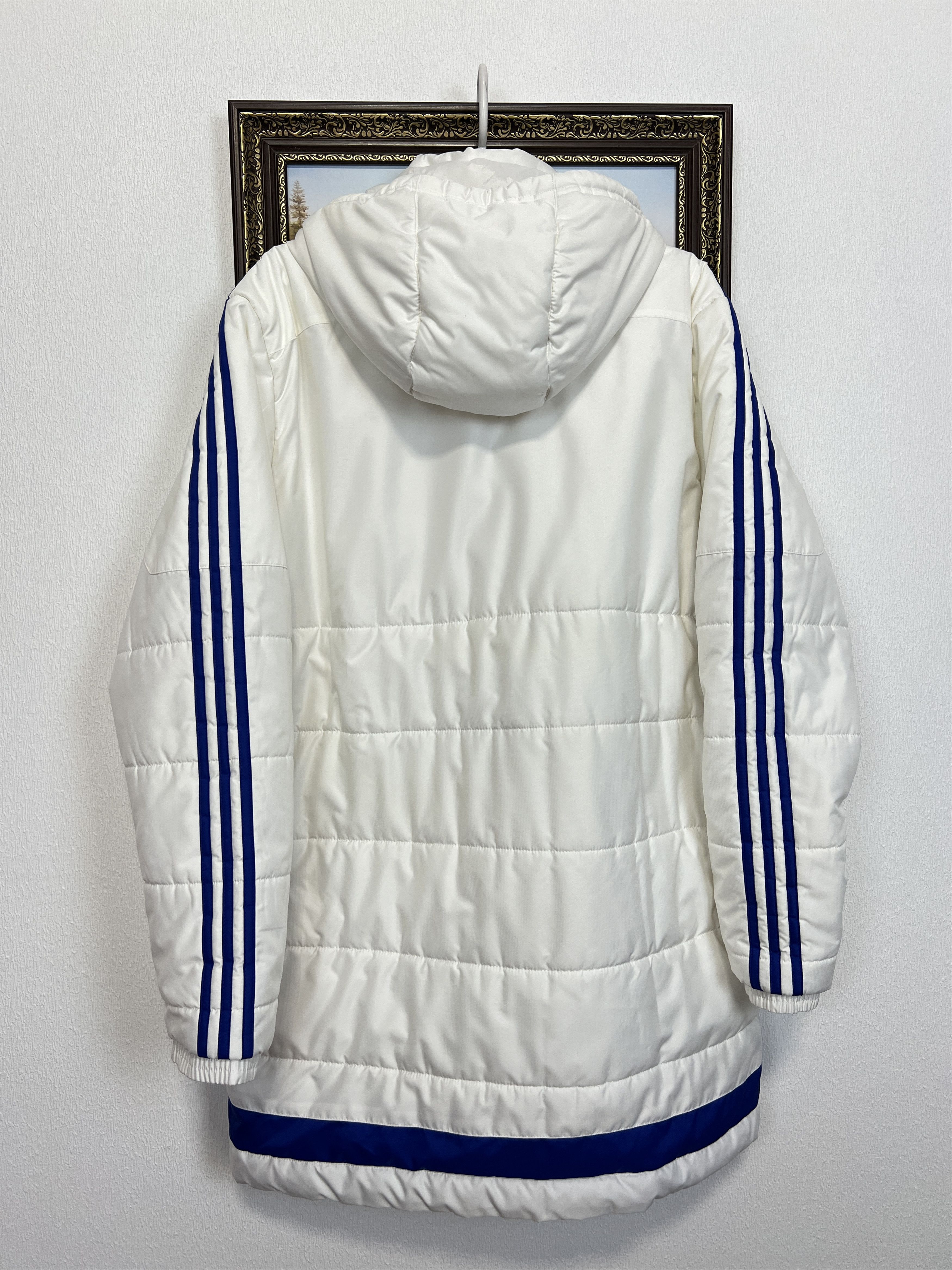 Adidas Chelsea Football Padded Jacket Hooded Soccer Track Top Size US L / EU 52-54 / 3 - 10 Thumbnail