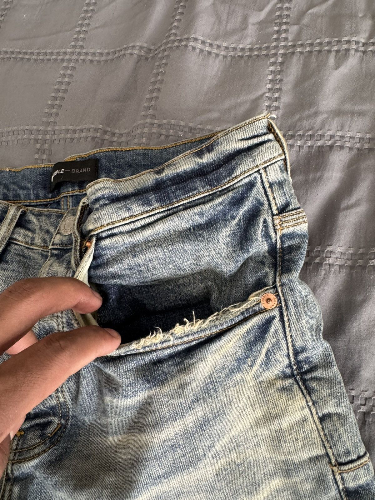 Purple Brand Purple Brand paint splatter jeans Size US 31 - 5 Thumbnail