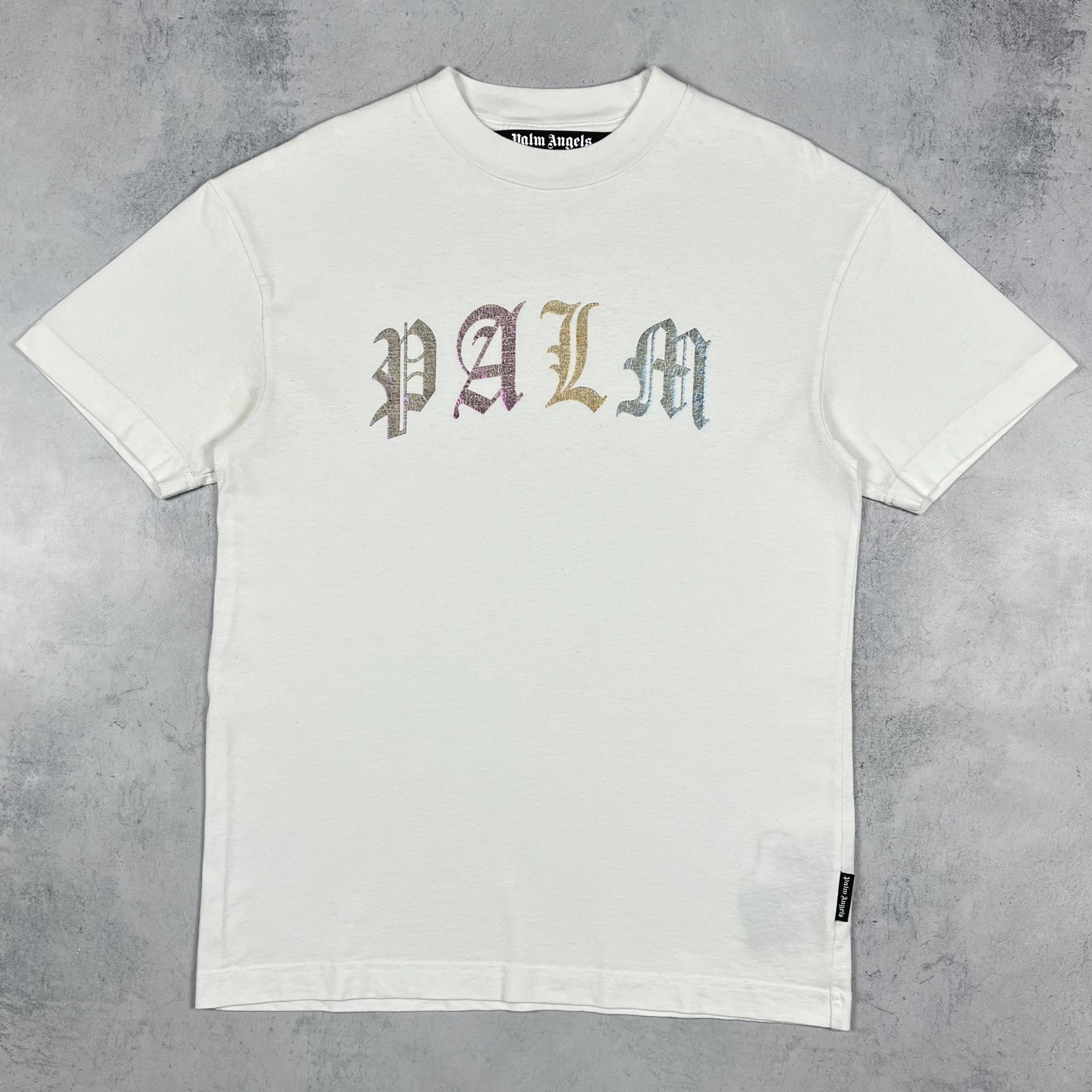 Palm Angels Palm Angels Gothic Logo T Shirt Size US S / EU 44-46 / 1 - 2 Thumbnail