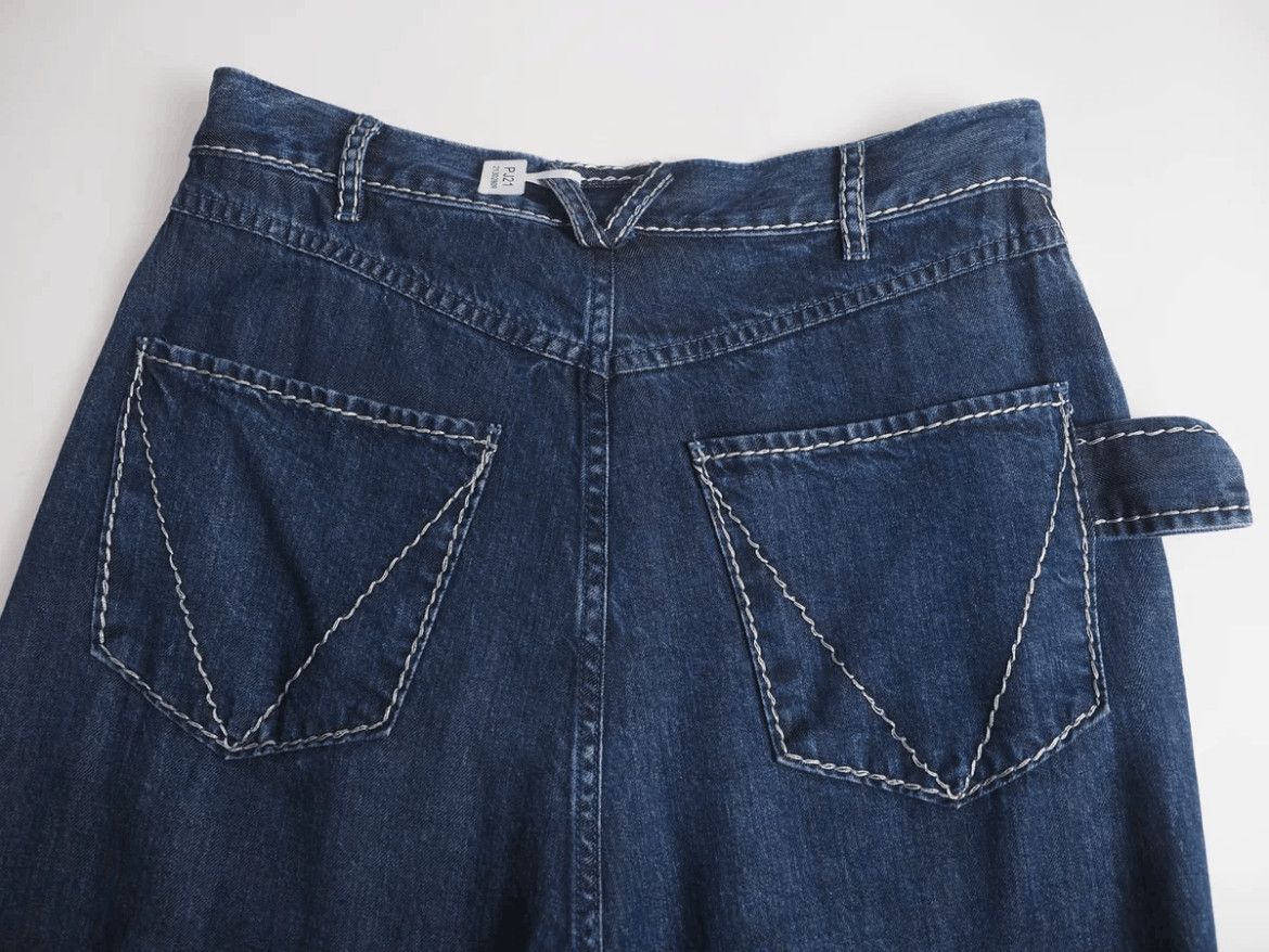 Bottega Veneta Sz 48 Bottega Veneta 21SS Fluid Plain Denim-2505 Size US 32 / EU 48 - 4 Thumbnail