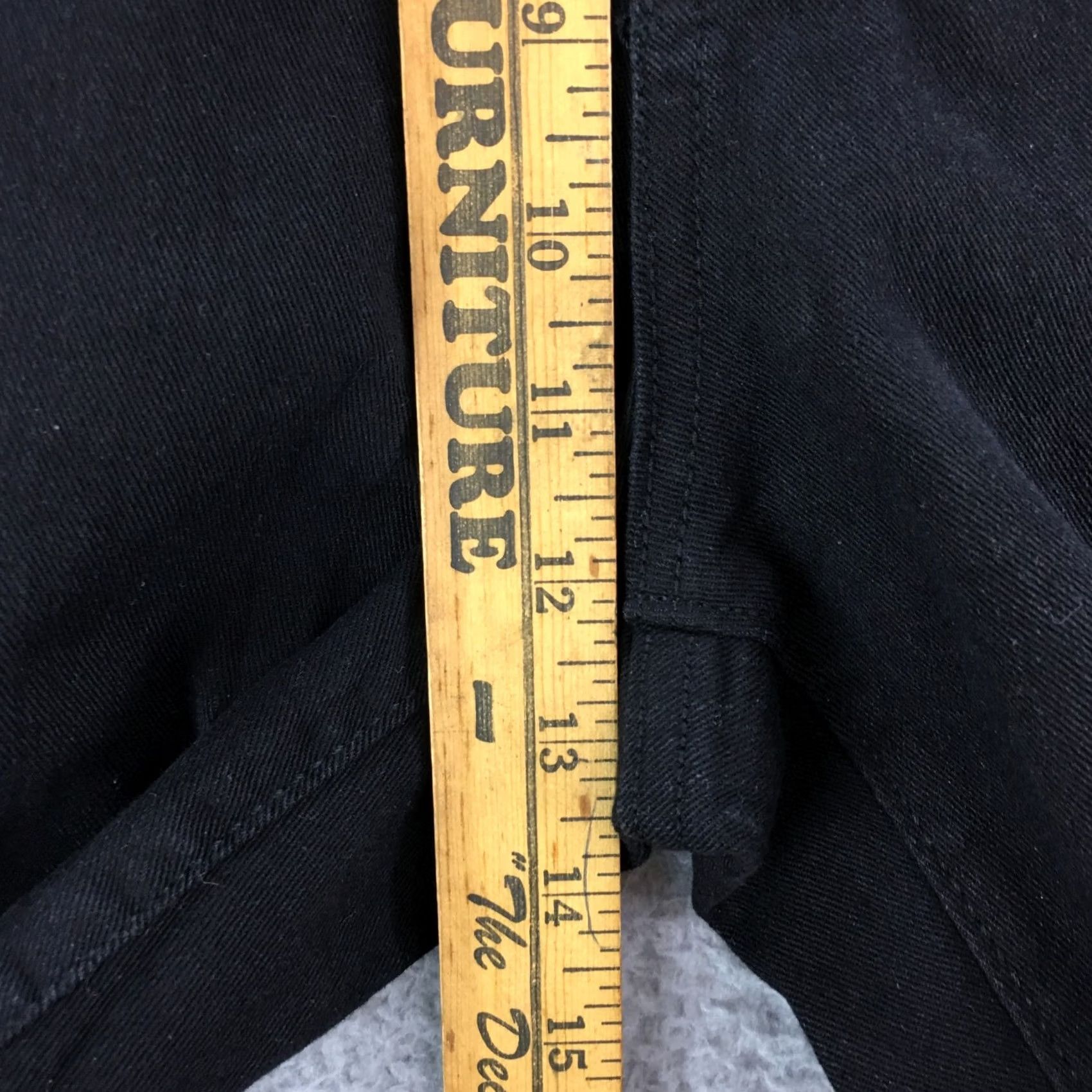 Vintage No Boundaries Capri Cropped Jeans Womens 17 Black High Rise Zip Fly 5 Pocket NEW Size 38" / US 16 / IT 52 - 7 Thumbnail