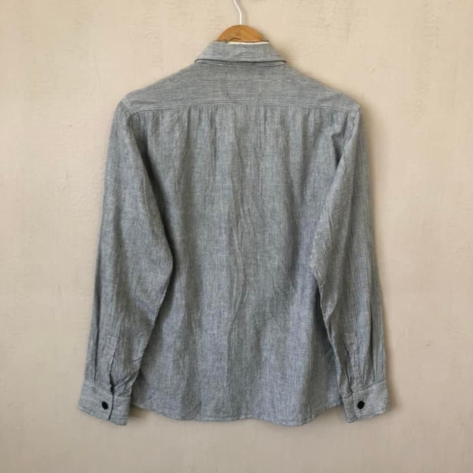 Japanese Brand Weirdo hickory stripe shirt Size US L / EU 52-54 / 3 - 3 Thumbnail
