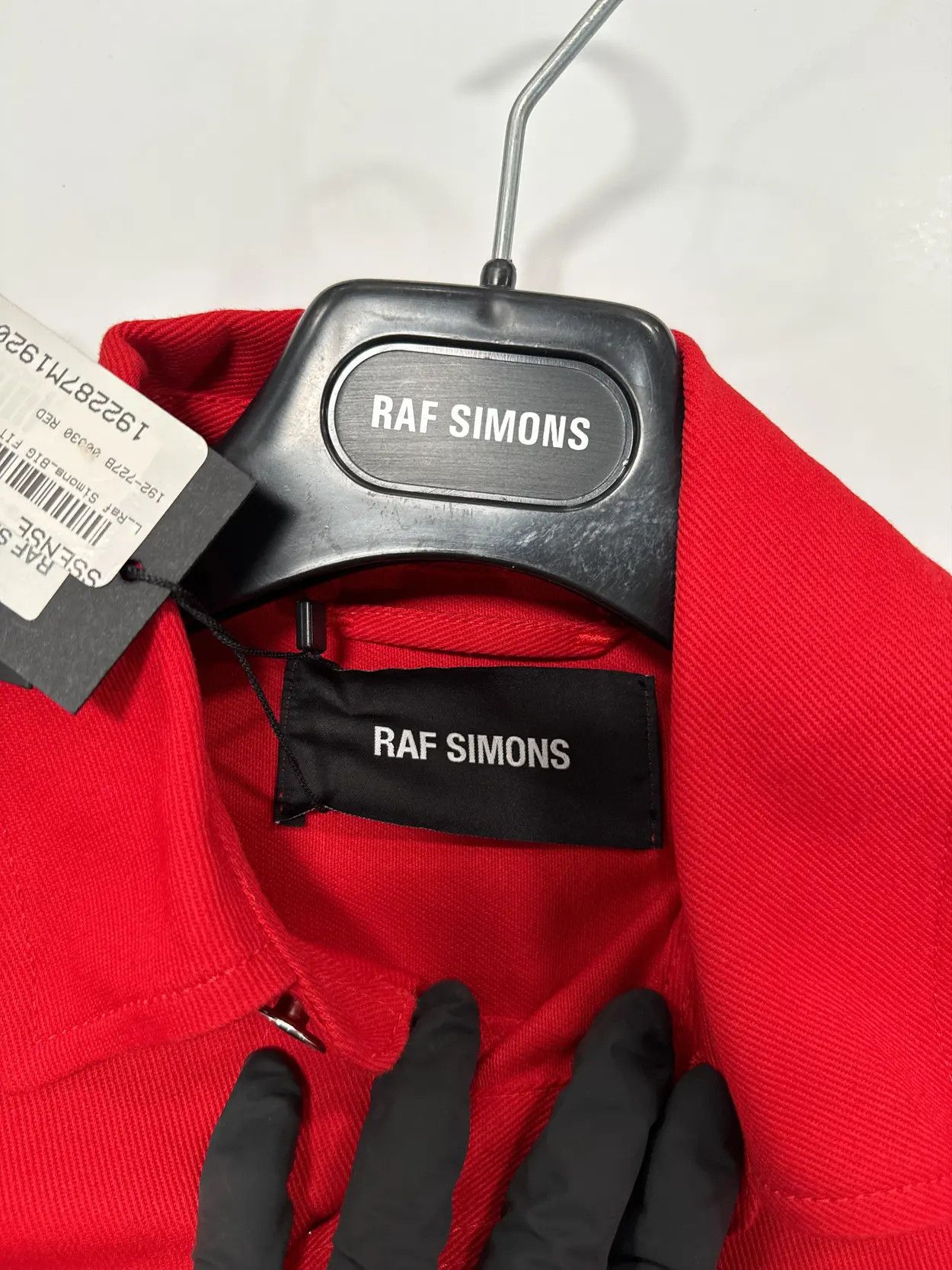 Raf Simons Men's Raf Simons Red Oversized Denim Shirt Size US L / EU 52-54 / 3 - 2 Thumbnail
