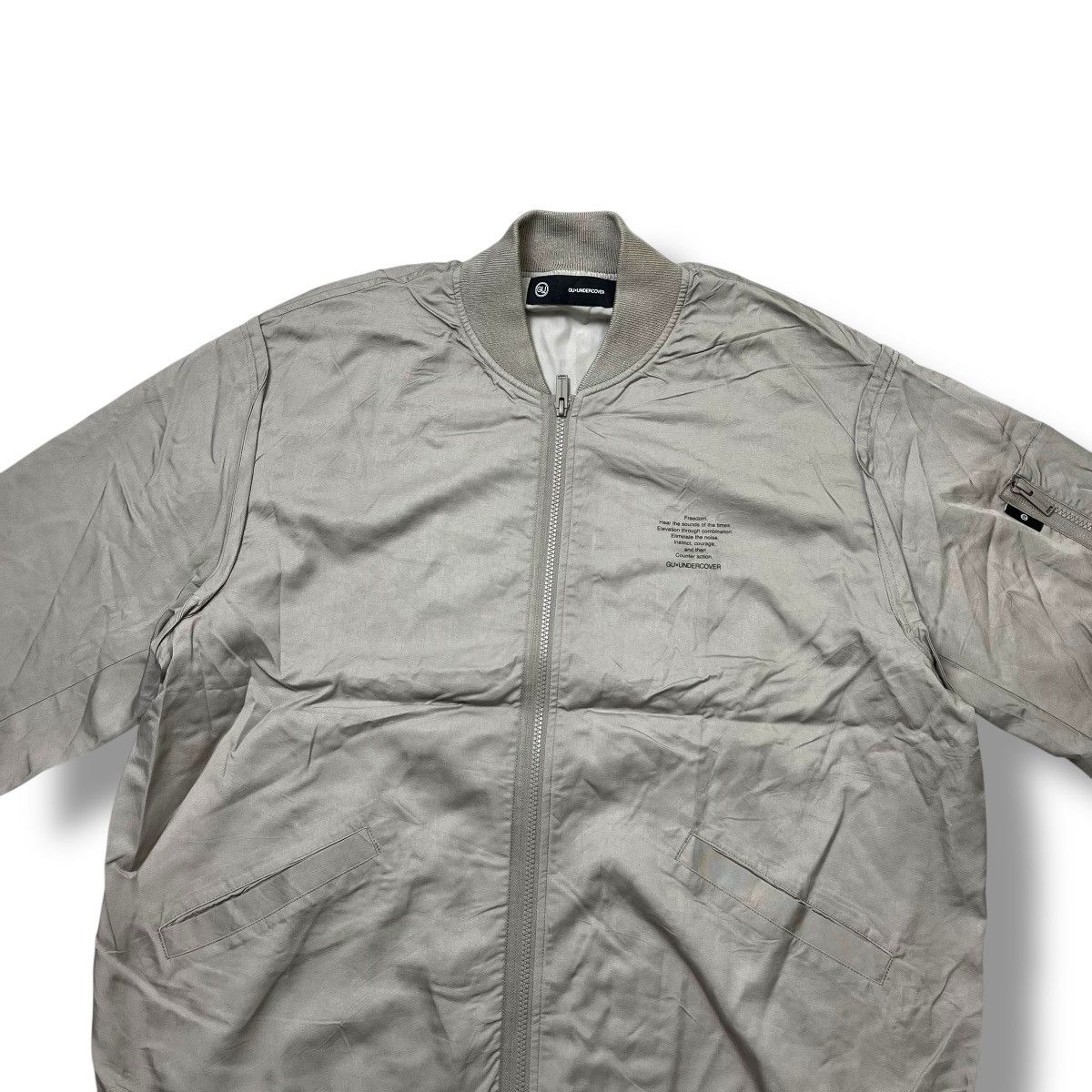 Undercover RARE Archive Japan 🖤 GU × UNDERCOVER Skull Bomber Jacket Size US L / EU 52-54 / 3 - 8 Thumbnail