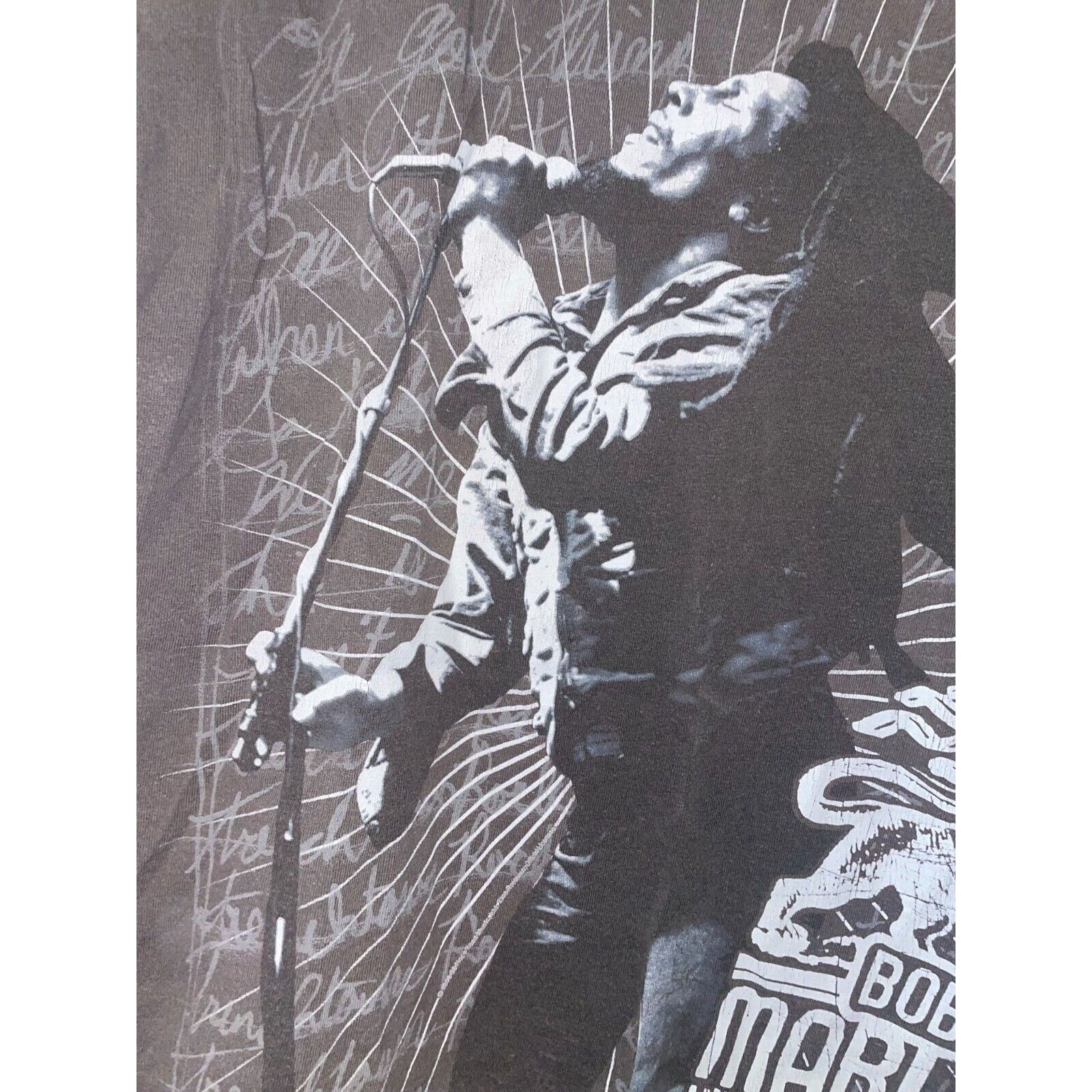 Zion Rootswear Y2K Bob Marley Hit me With Music Reggae Graphic Shirt Size US L / EU 52-54 / 3 - 4 Thumbnail