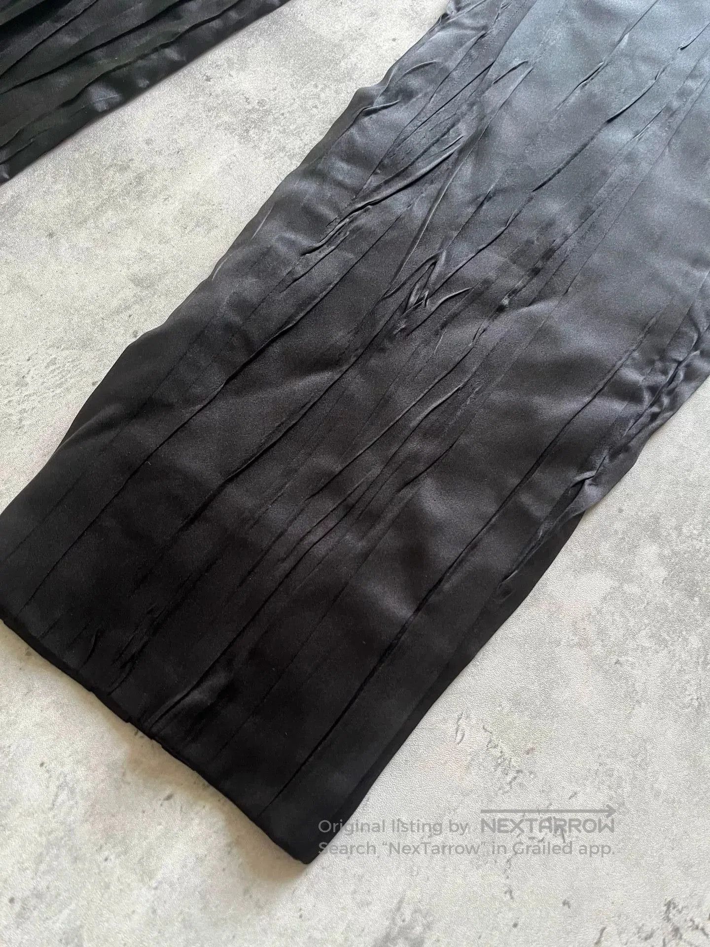 Saint Laurent Paris Saint Laurent Pleated Silk Black Trousers. Size US 30 / EU 46 - 3 Thumbnail