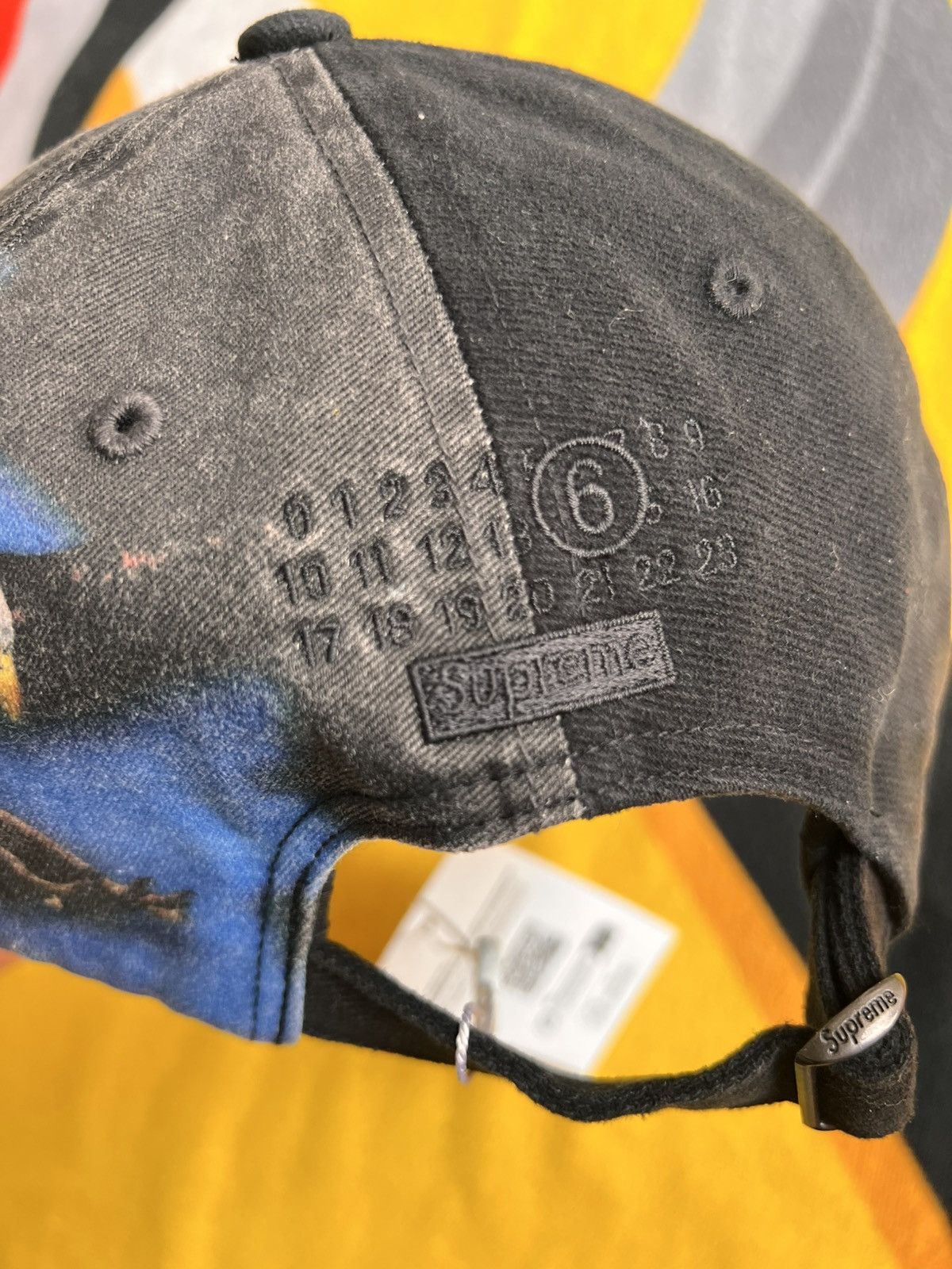 Maison Margiela × Supreme Supreme x MM6 Maison Margiela Split 6-Panel Cap Black 2026 Size ONE SIZE - 19 Thumbnail
