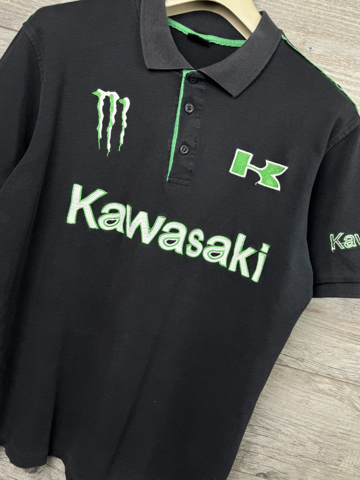 Japanese Brand × NASCAR Polo Kawasaki Moto Racing size XL Size US XL / EU 56 / 4 - 9 Thumbnail