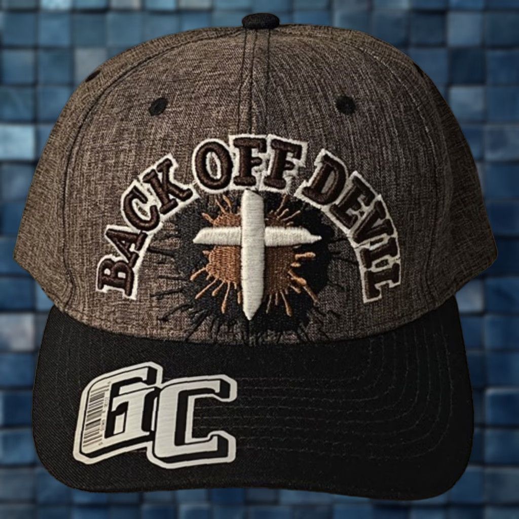 Vintage CROSS BACK OFF DEVIL I BELONG TO JESUS RELIGIOUS SNAPBACK BASEBALL CAP #4 Size ONE SIZE - 1 Thumbnail