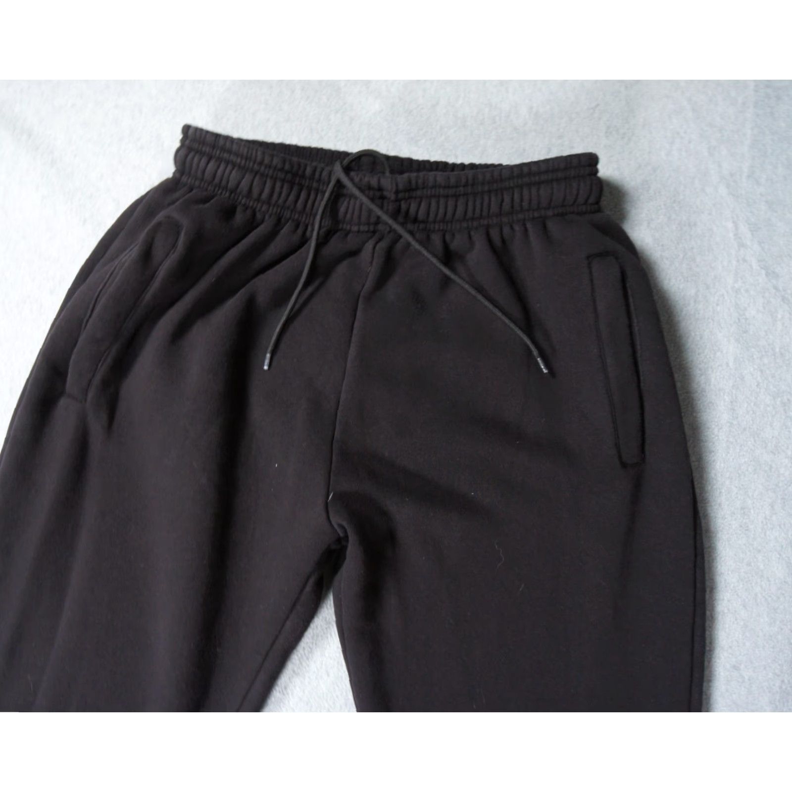 Vintage Hours Sweatpants Men Adult Large Black Fleece Tapered Casual Comfort Lounge Pants with Pockets Size US 33 - 2 Thumbnail