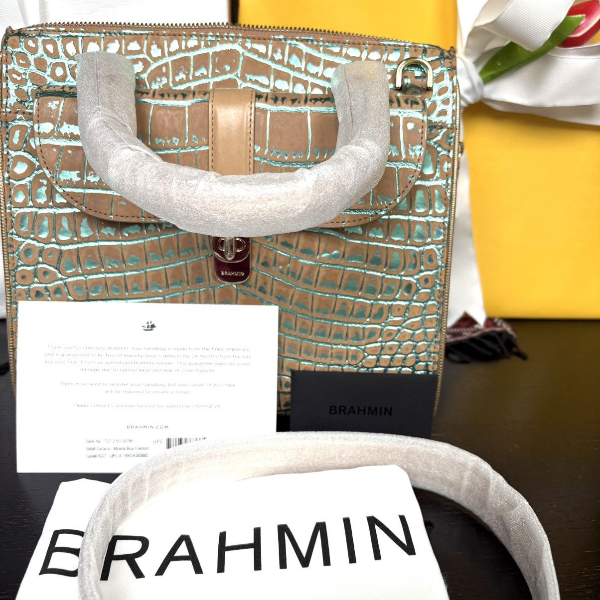 BRAHMIN Small Caroline Satchel Size ONE SIZE - 8 Thumbnail