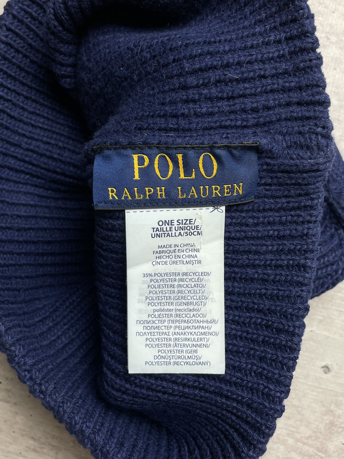 Polo Ralph Lauren × Vintage Rare Vintage Polo Ralph Lauren Beanie Hat Size ONE SIZE - 5 Thumbnail