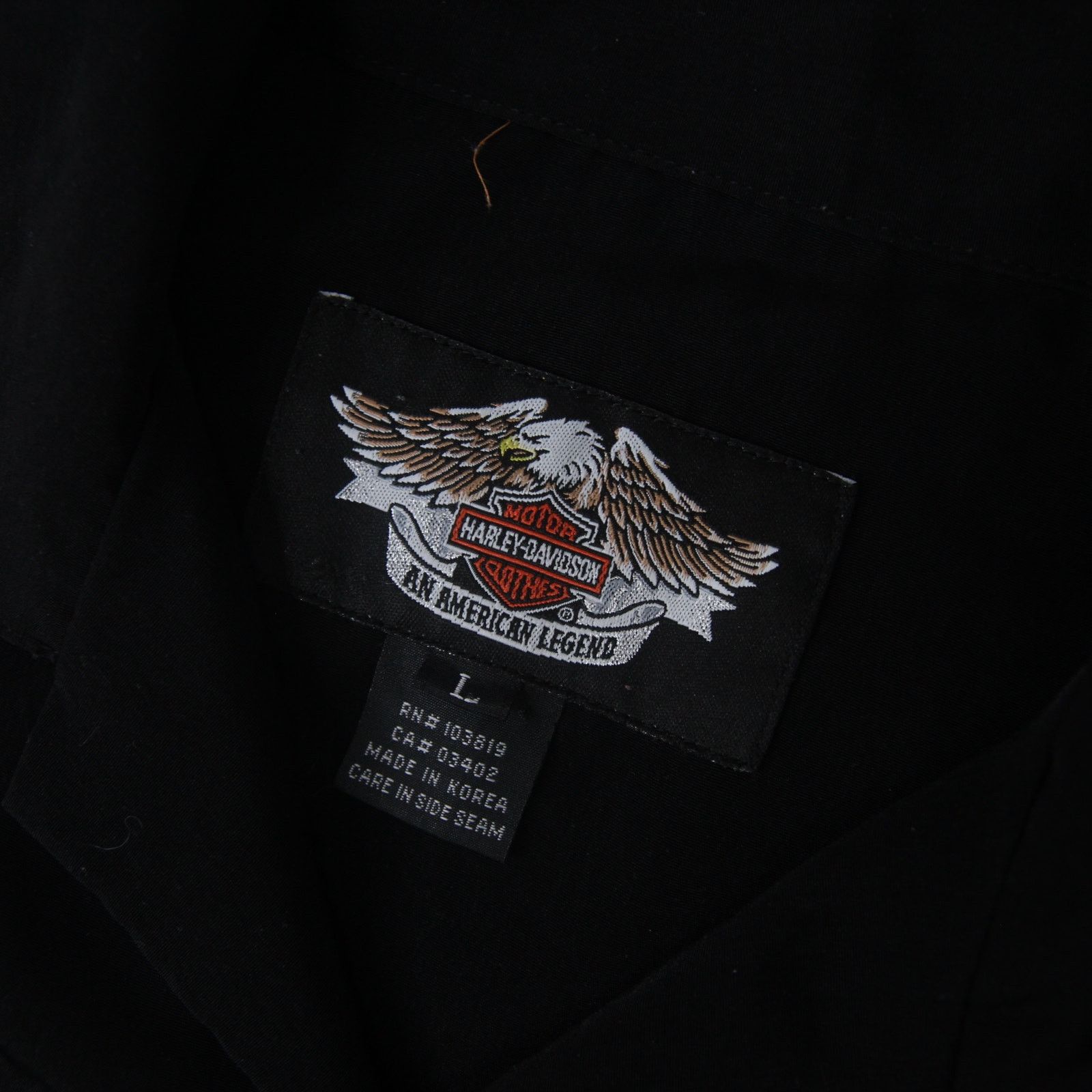 Harley Davidson × Vintage Harley Davidson Jimmy Chann Champion Button Down Shirt Size US L / EU 52-54 / 3 - 4 Thumbnail