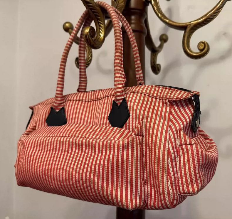Vivienne Westwood Vivienne Westwood size os Red and white striped woven patte Size ONE SIZE - 4 Thumbnail
