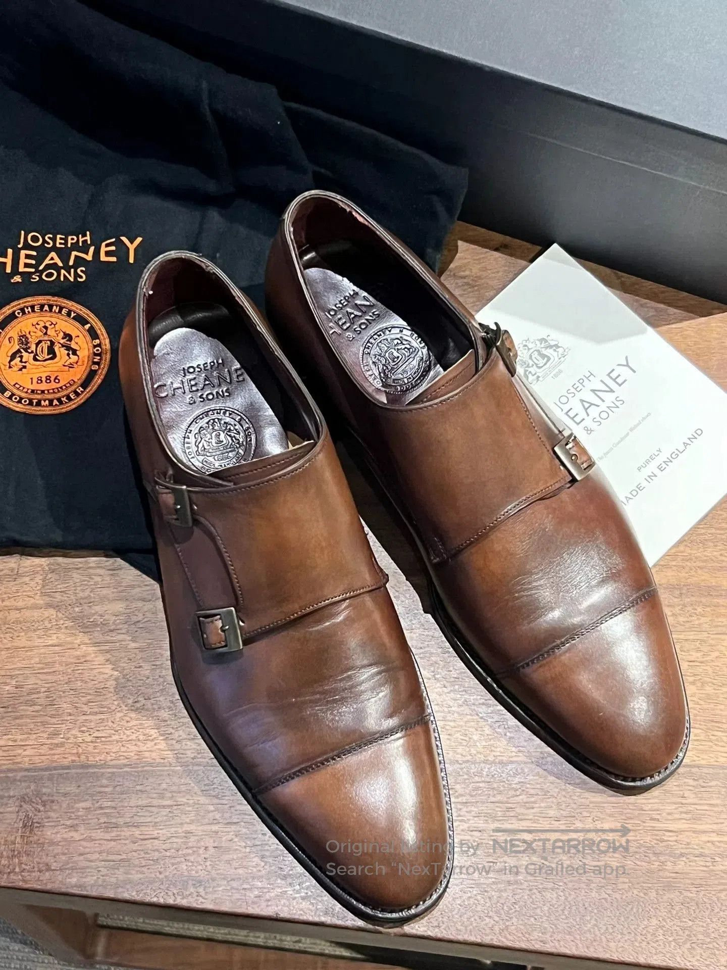 Cheaney Cheaney Imperial Handcrafted Monk Shoes. Size US 9.5 / EU 42-43 - 3 Thumbnail