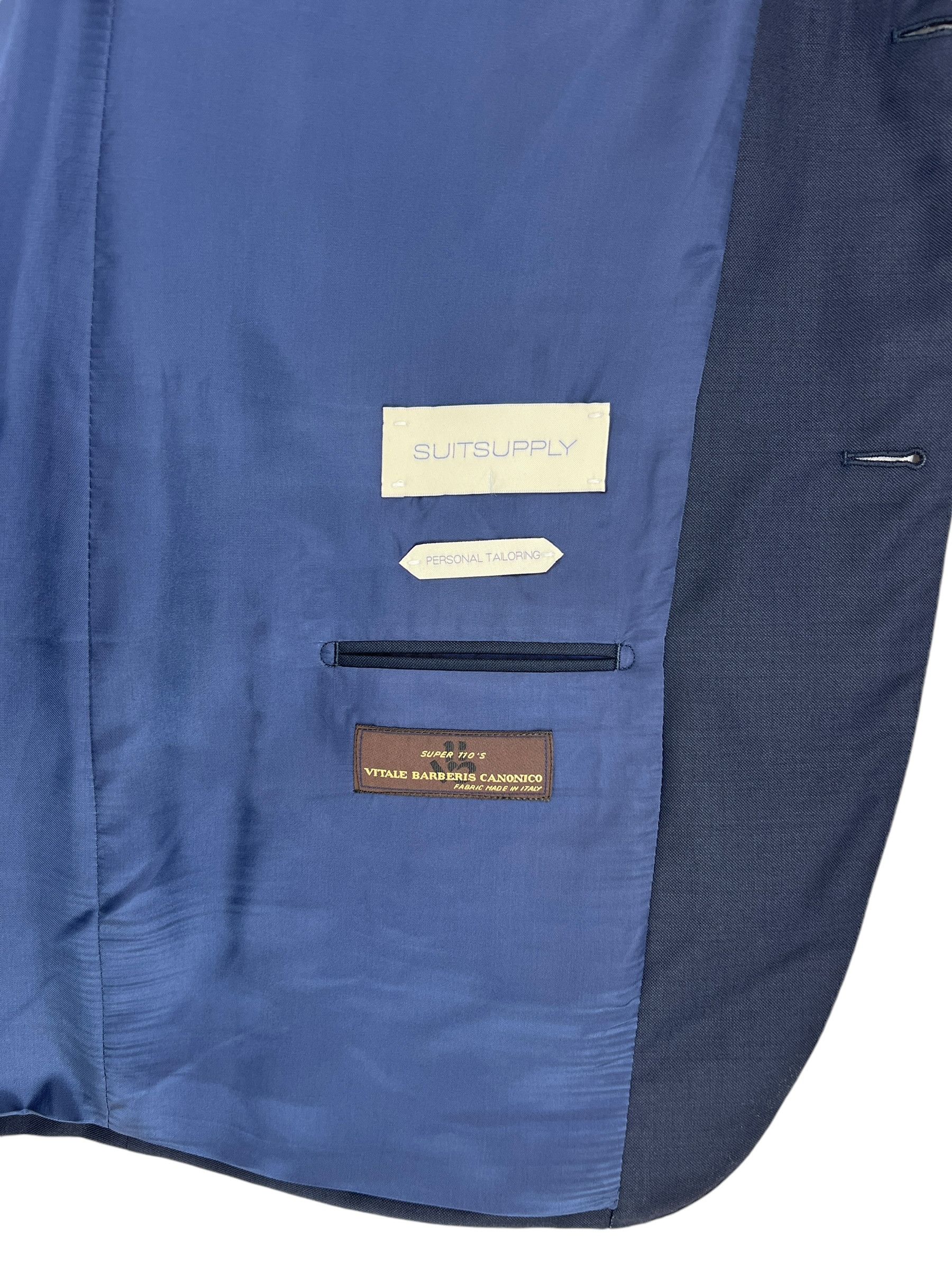 Suitsupply Lazio Wool Formal Blazer Waistcoat Suit EU:118; UK/US:50L Size 50L - 11 Thumbnail