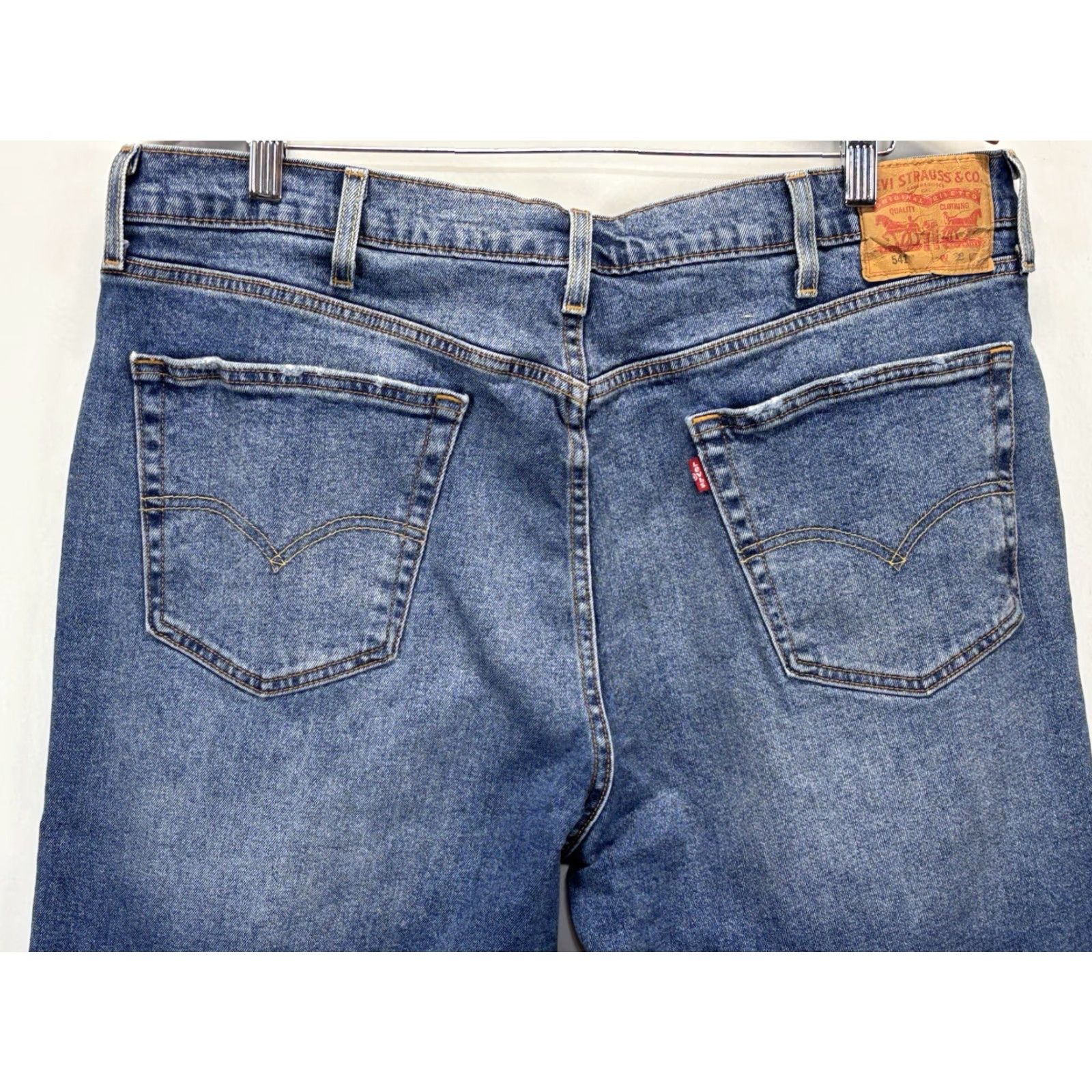 Levi's Levi's 541 Bermuda Shorts Mens 38 Blue Denim Distressed Grunge 90s Workwear Size US 38 / EU 54 - 3 Thumbnail