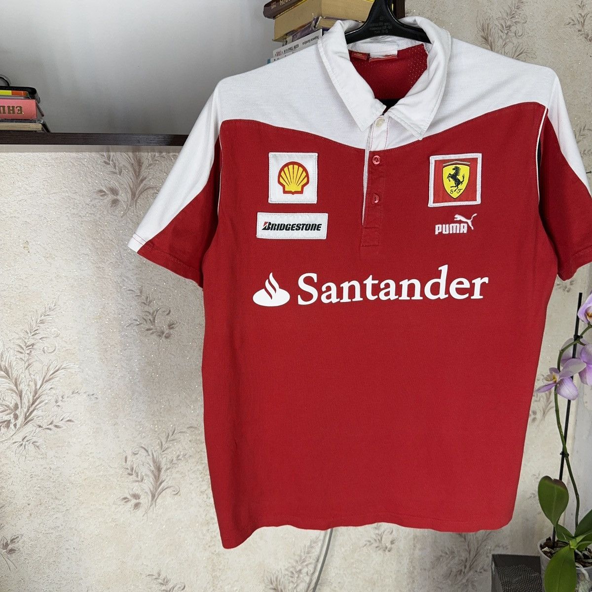Ferrari × Puma Vintage Puma Ferrari Scuderia T Shirt Santander Formula 1 Size US L / EU 52-54 / 3 - 3 Thumbnail