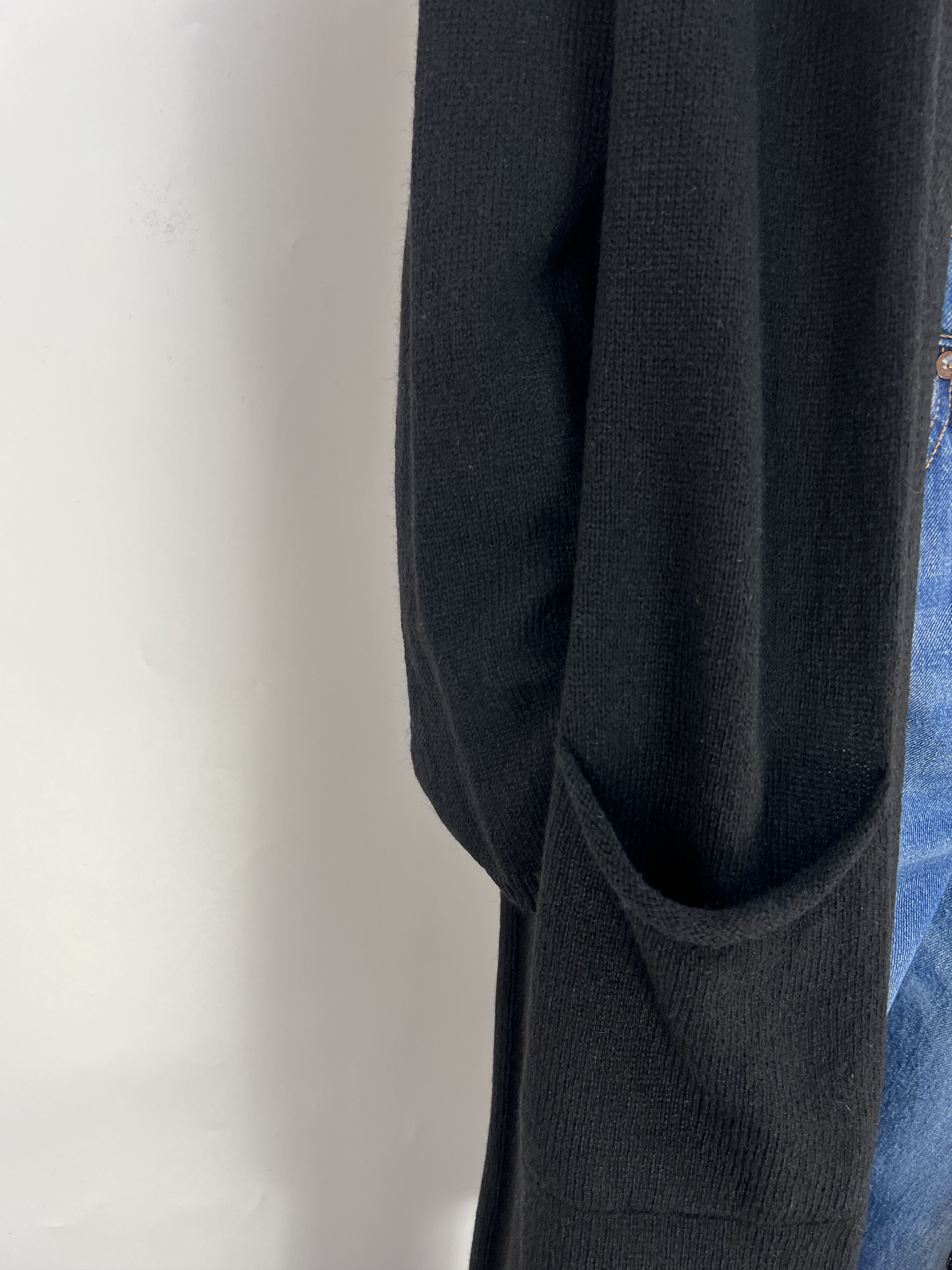 Woolrich Woolen Mills Woolrich Women's Black Wool Hooded Open Long Cardigan Size S Size S / US 4 / IT 40 - 8 Thumbnail