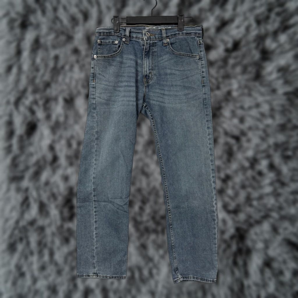 Levi's Levi's Gold Jeans Mens 30x28 Blue Straight Leg Mid Wash Denim Ind ie Sleaze Jeans 5-Pocket Signature Gold Logo Mens Distressed? Size US 30 / EU 46 - 1 Thumbnail