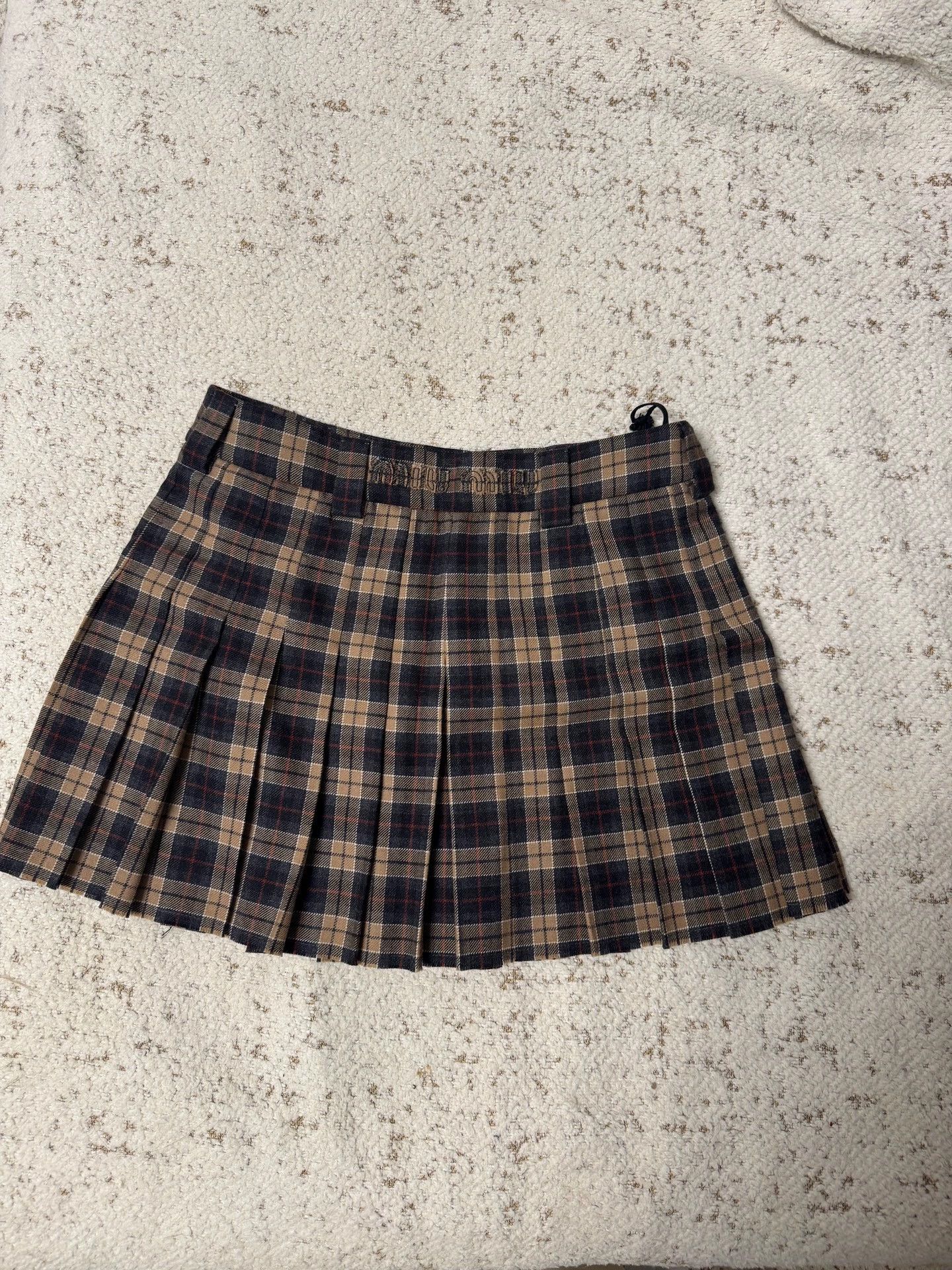Miu Miu MIU MIU New Wool Plaid Mini Skirt 38 New With Tags Size 26" / US 2 / IT 38 - 4 Thumbnail