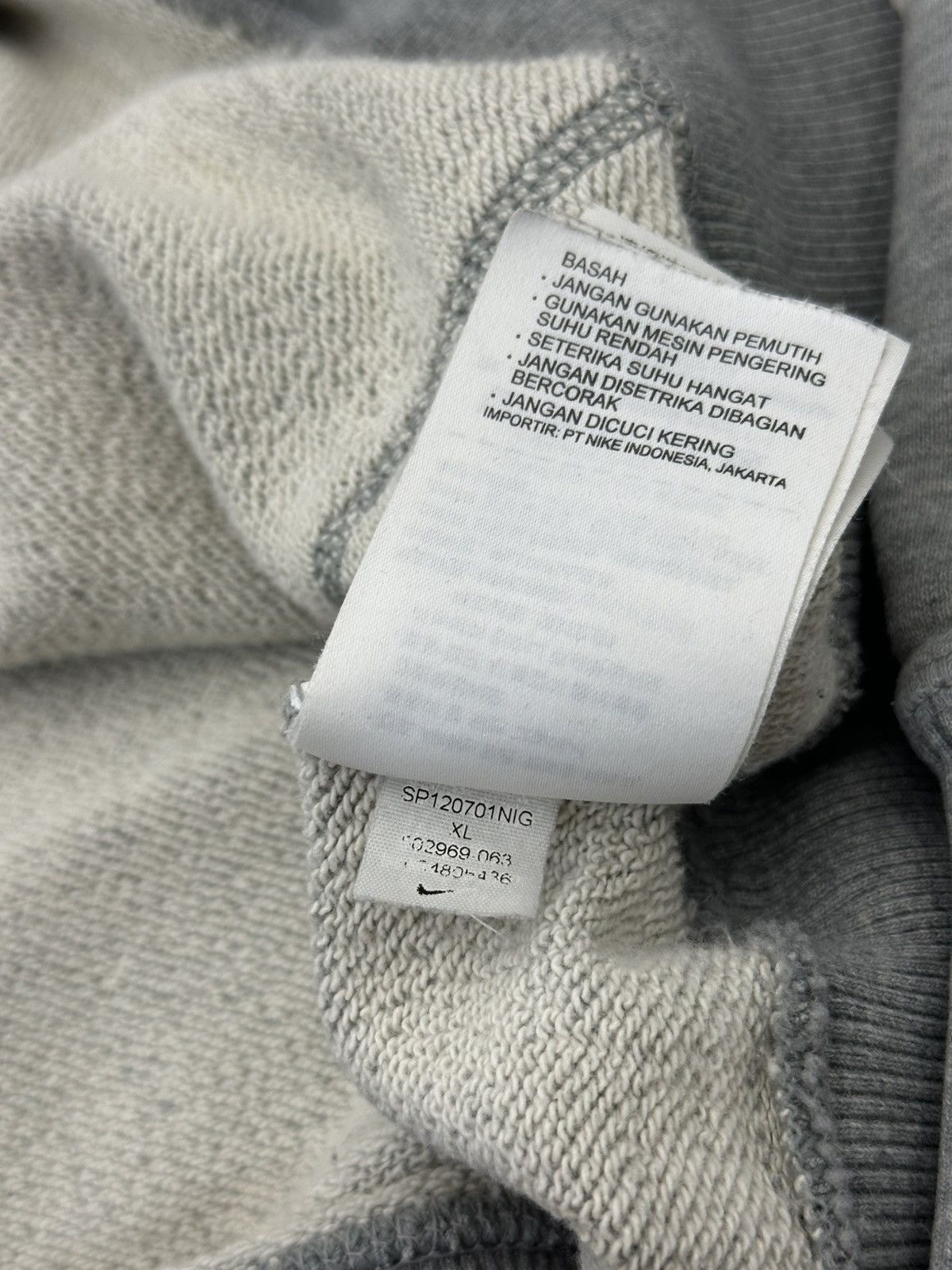 Nike Nike Sportswear Y2K Gray Tag Swoosh Logo Hoodie XL Size US XL / EU 56 / 4 - 11 Thumbnail