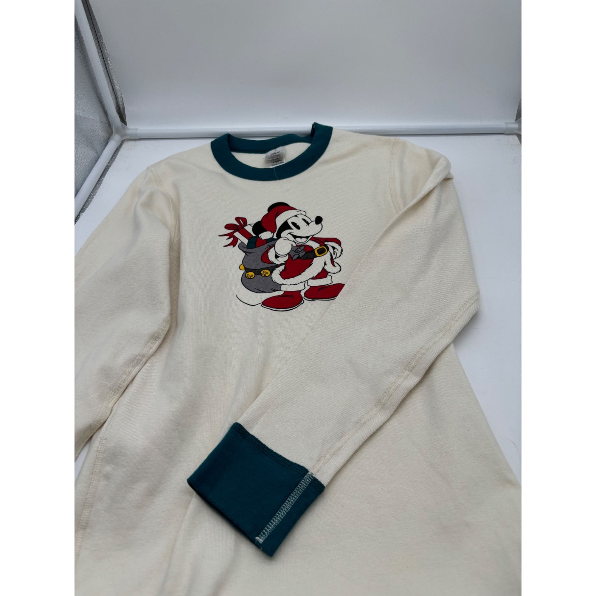 Disney Disney Junior's Mickie Holiday Ringer Long Sleeve Tee, Cream Size S / US 4 / IT 40 - 7 Thumbnail
