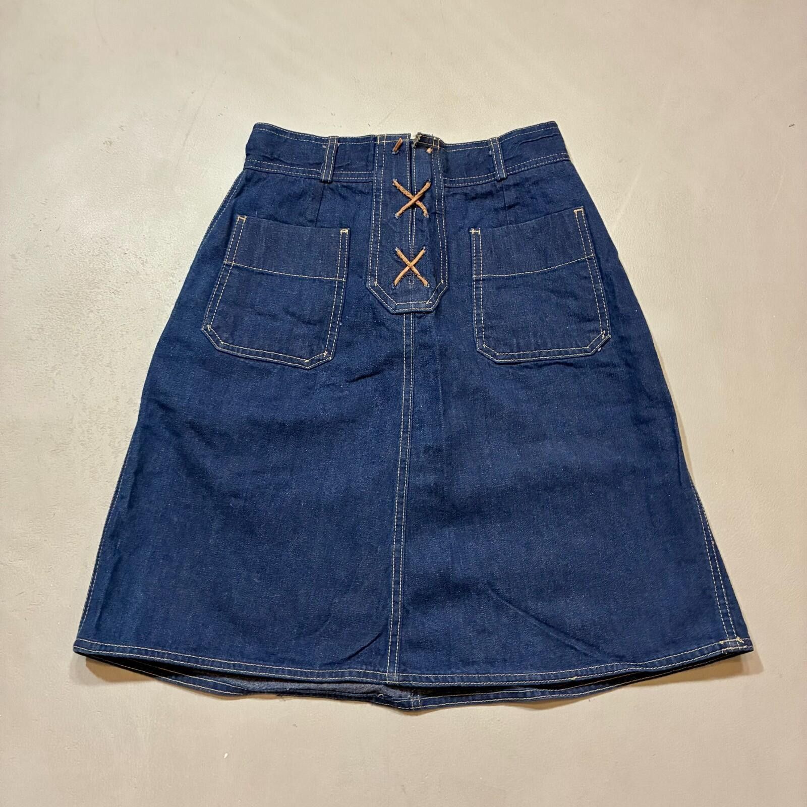 Other vintage liz claiborne dark wash denim a-line Size 30" / US 8 / IT 44 - 6 Thumbnail
